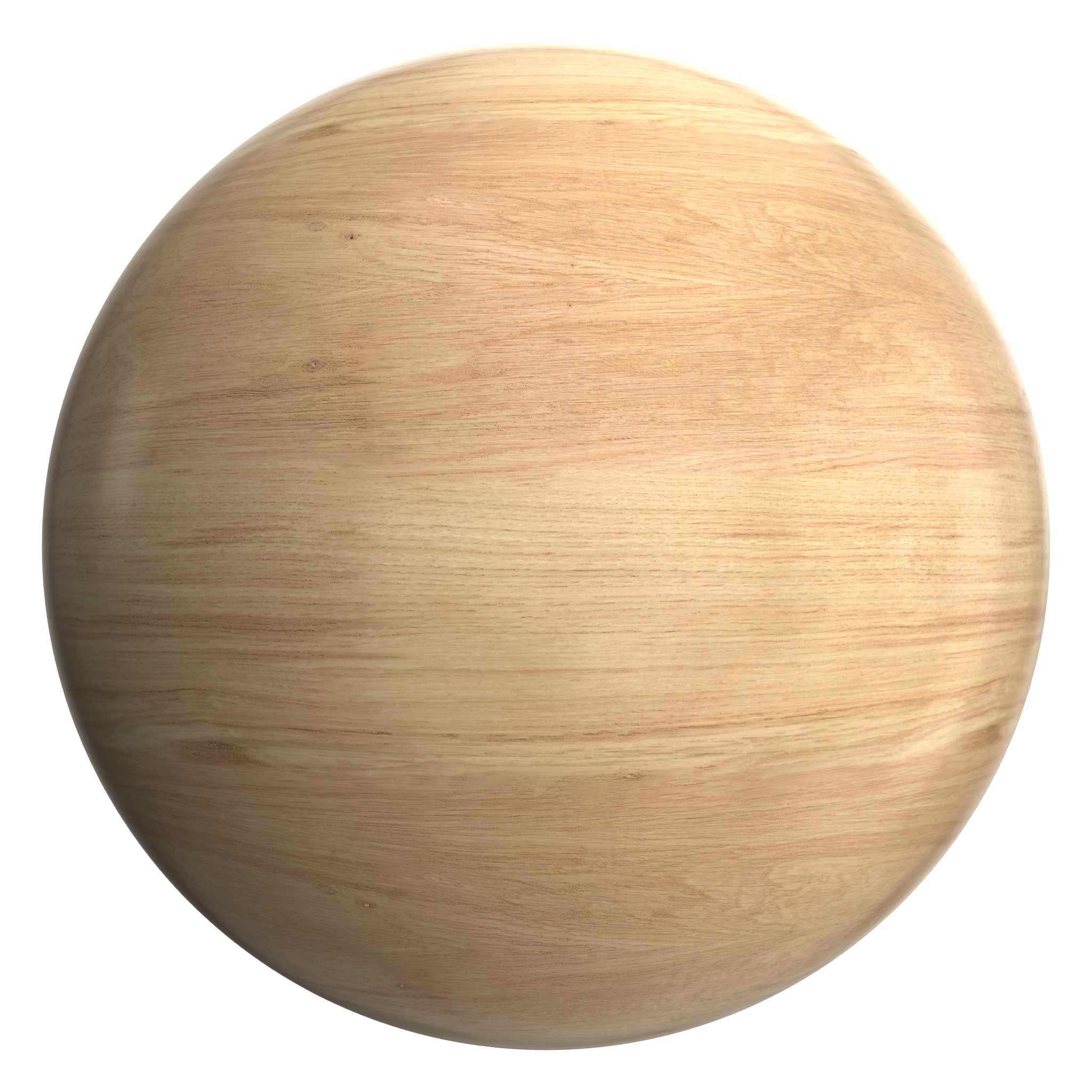 3D sphere preview of Oak Veneered MDF seamless texture