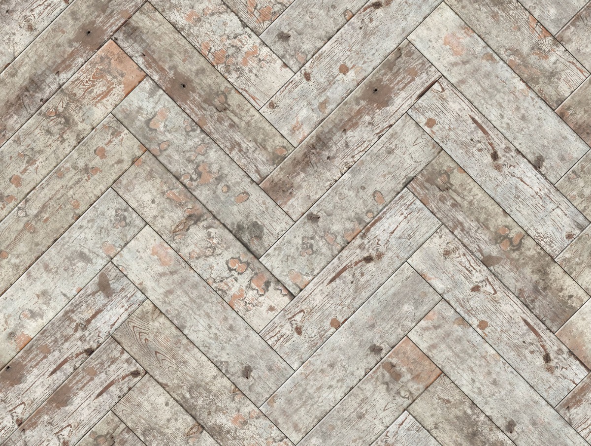 Old Weathered Wood Herringbone Architextures