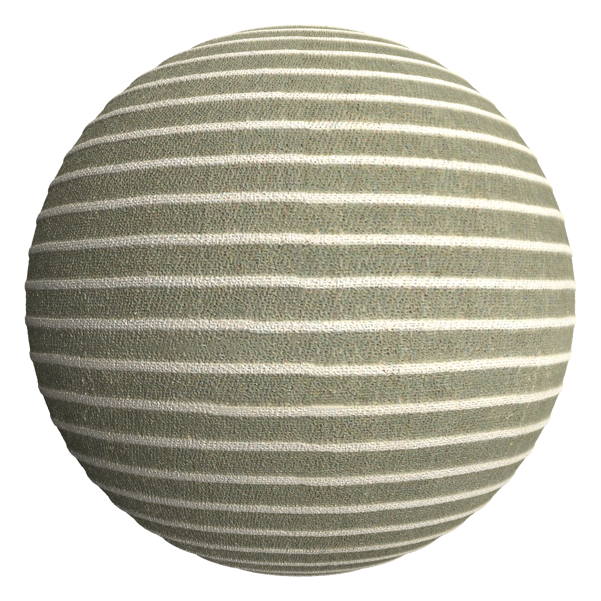 3D sphere preview of Olive Striped Textile seamless texture