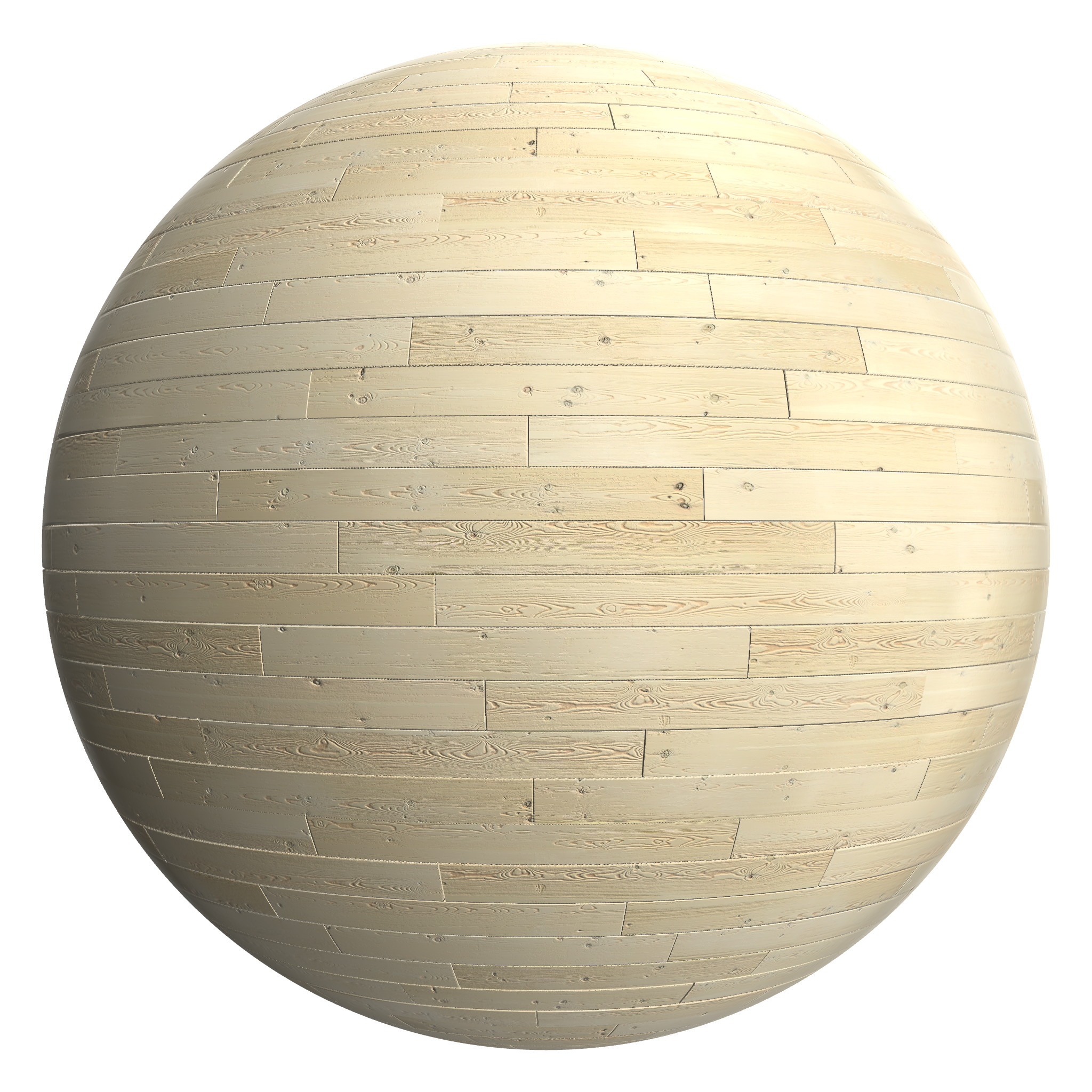 3D sphere preview of Pine Staggered seamless texture