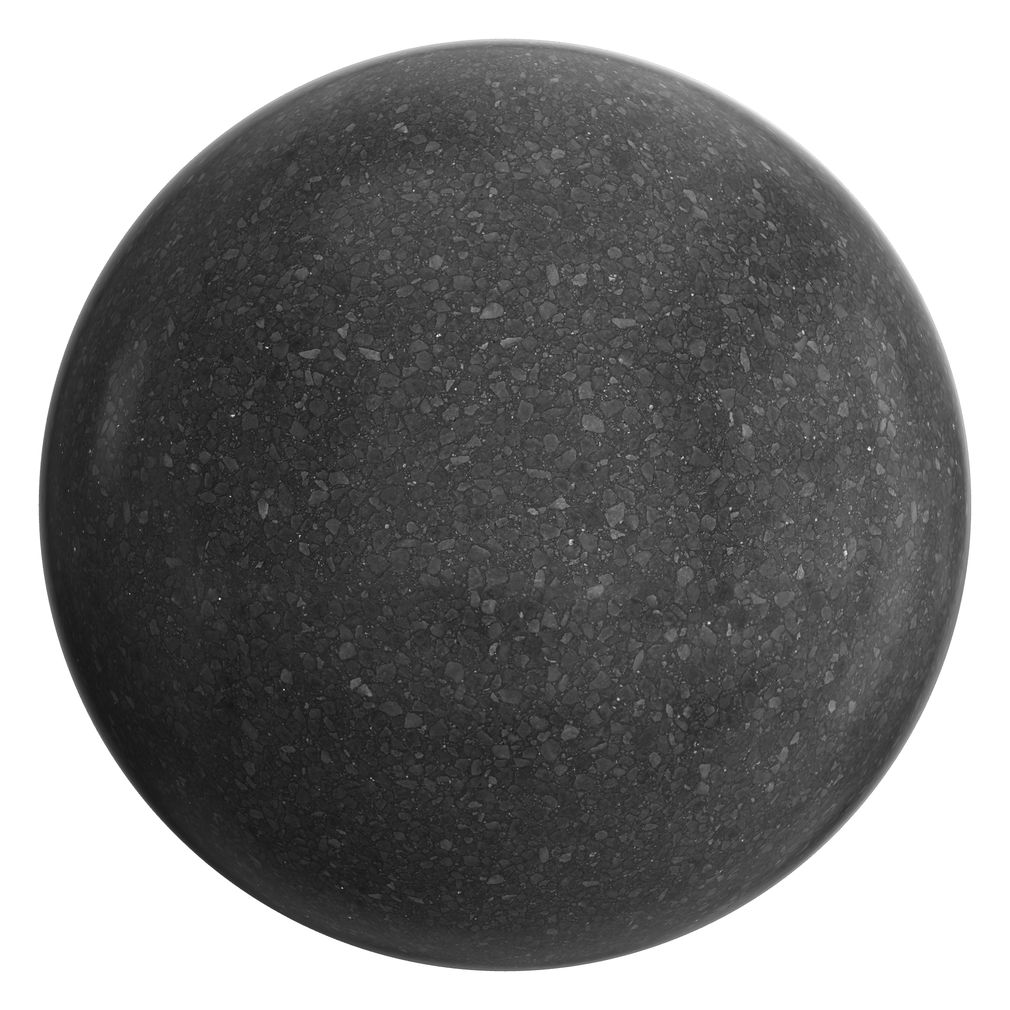 3D sphere preview of Polished Concrete seamless texture