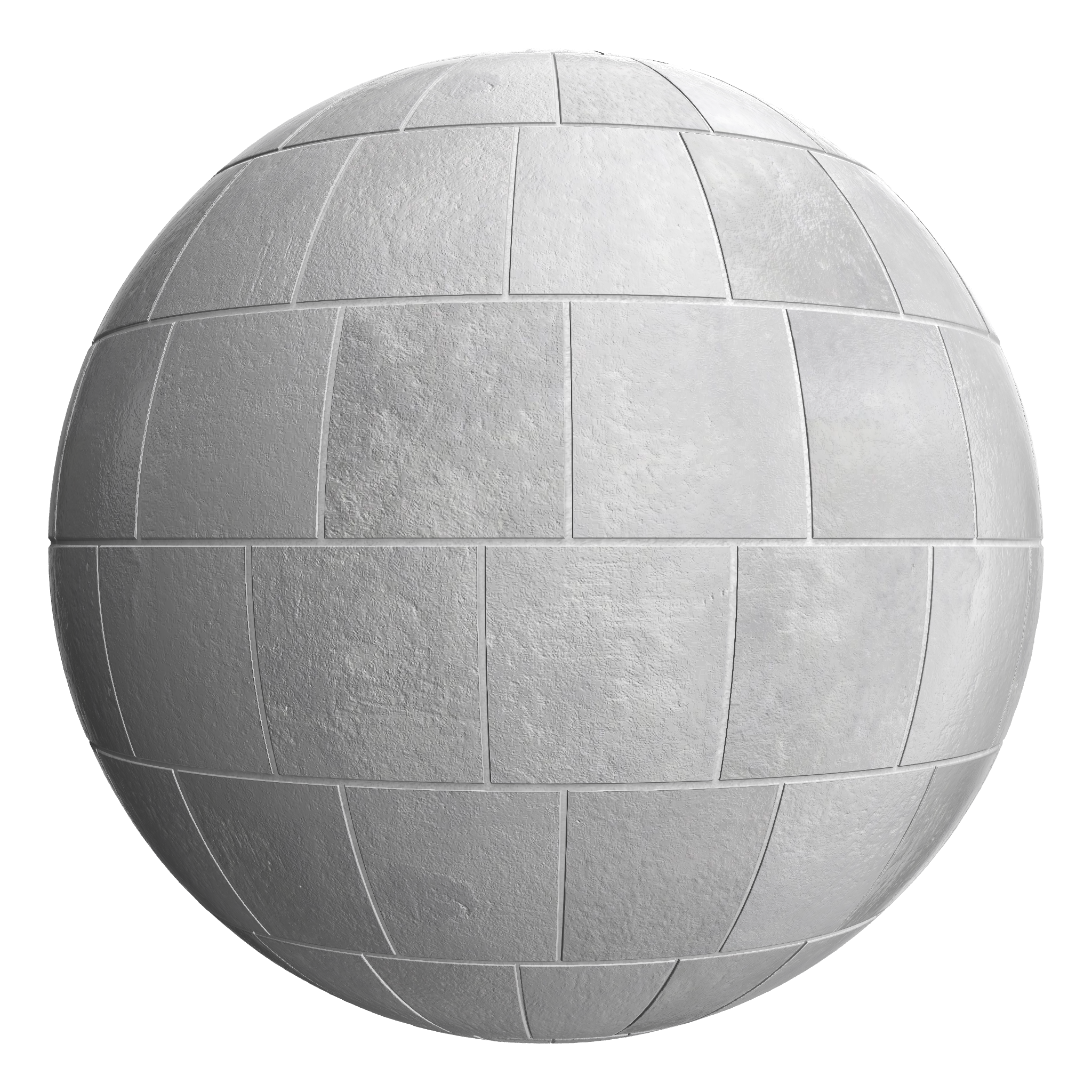 3D sphere preview of Polished Concrete Staggered seamless texture
