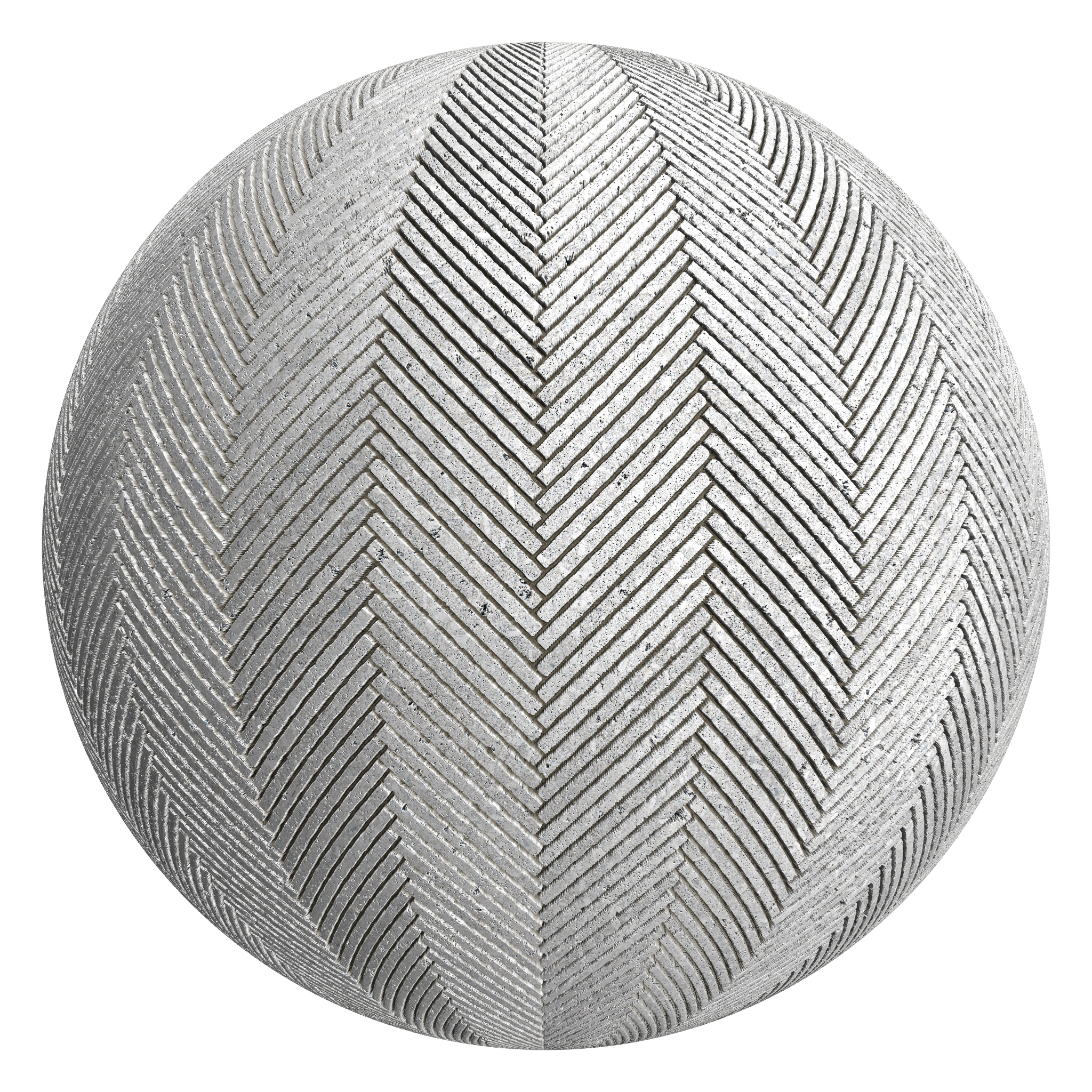 3D sphere preview of Porphyritic Granite Herringbone seamless texture