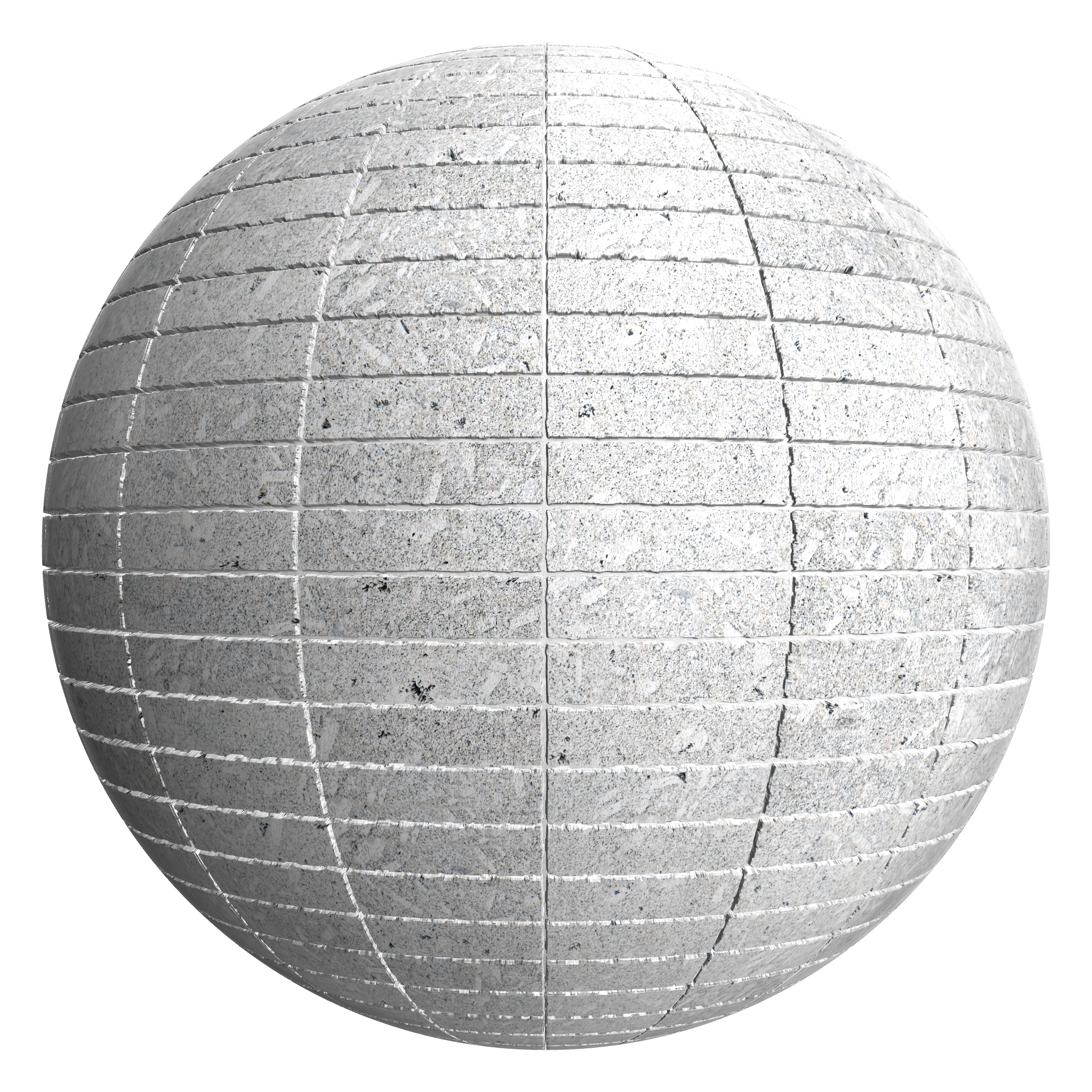 3D sphere preview of Porphyritic Granite Stack seamless texture