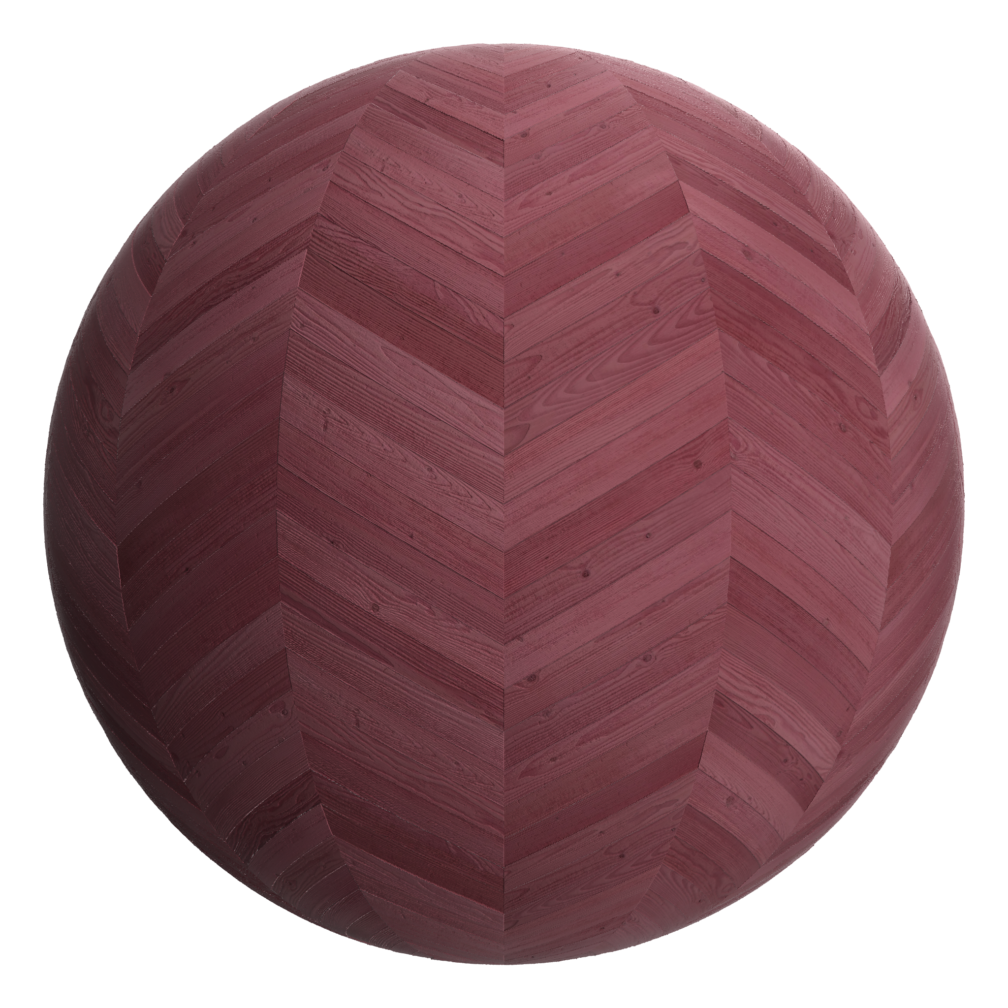 3D sphere preview of Purpleheart Chevron seamless texture