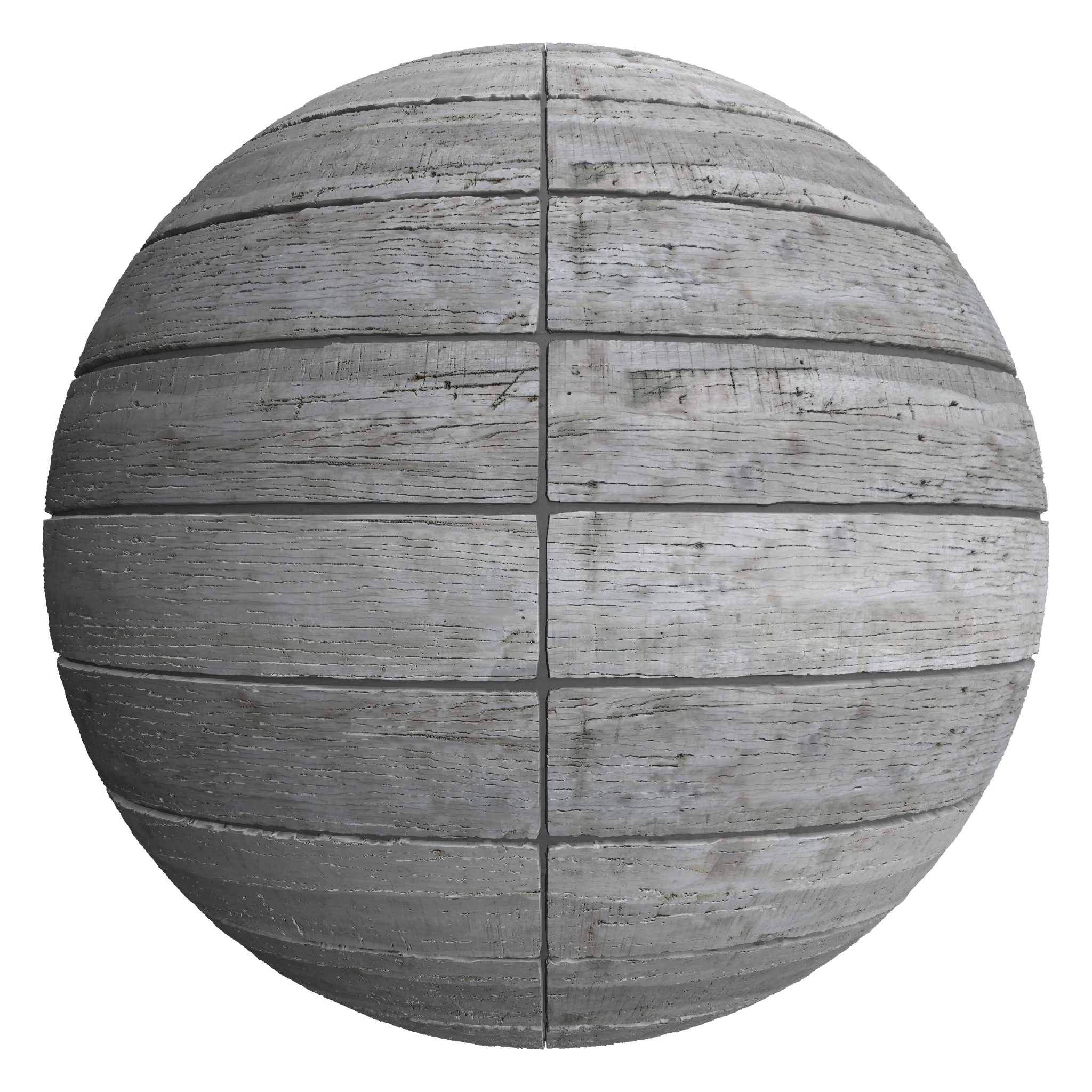 3D sphere preview of Railway Sleeper Stack seamless texture