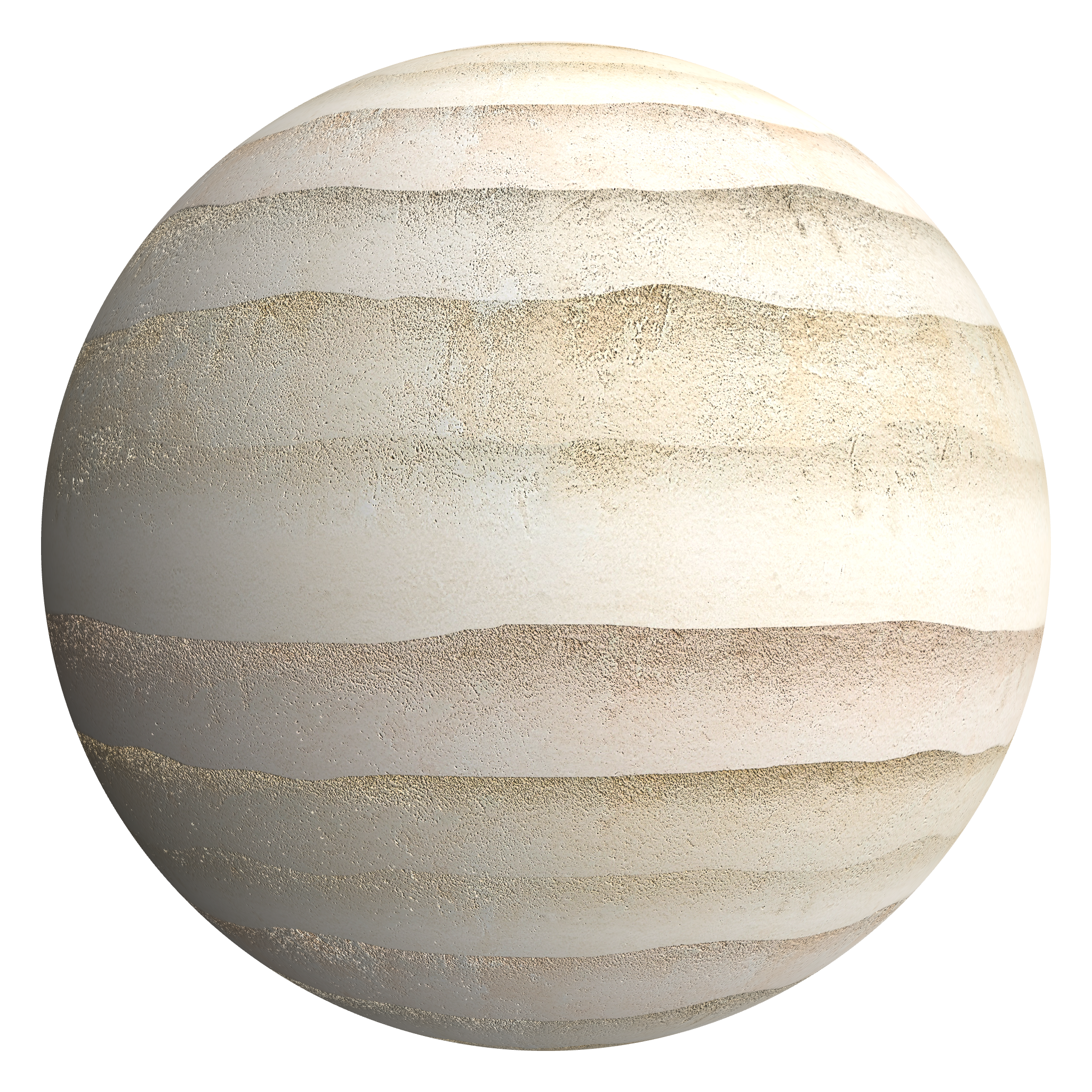 3D sphere preview of Warm Toned Rammed Earth seamless texture