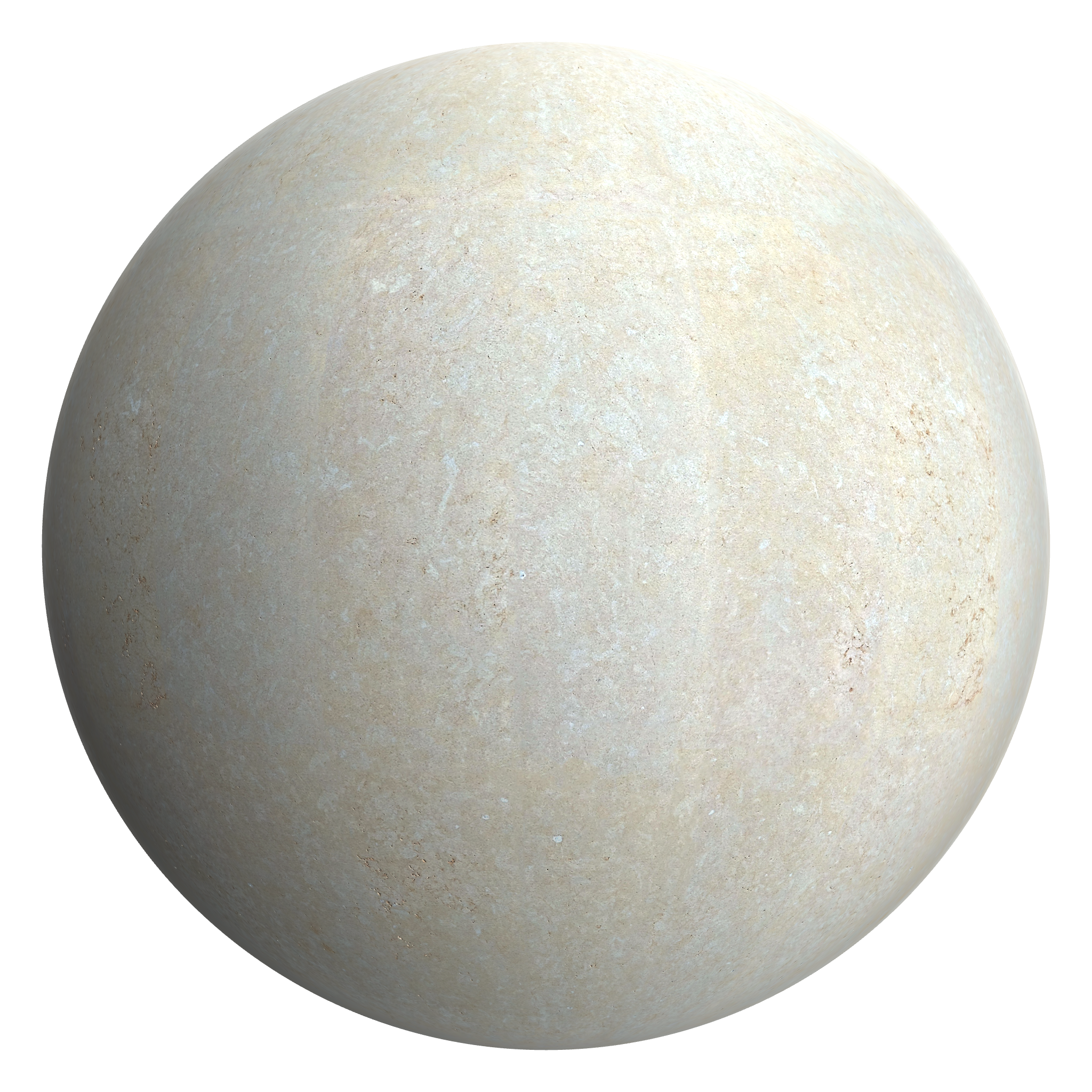 3D sphere preview of Reconstituted Stone seamless texture