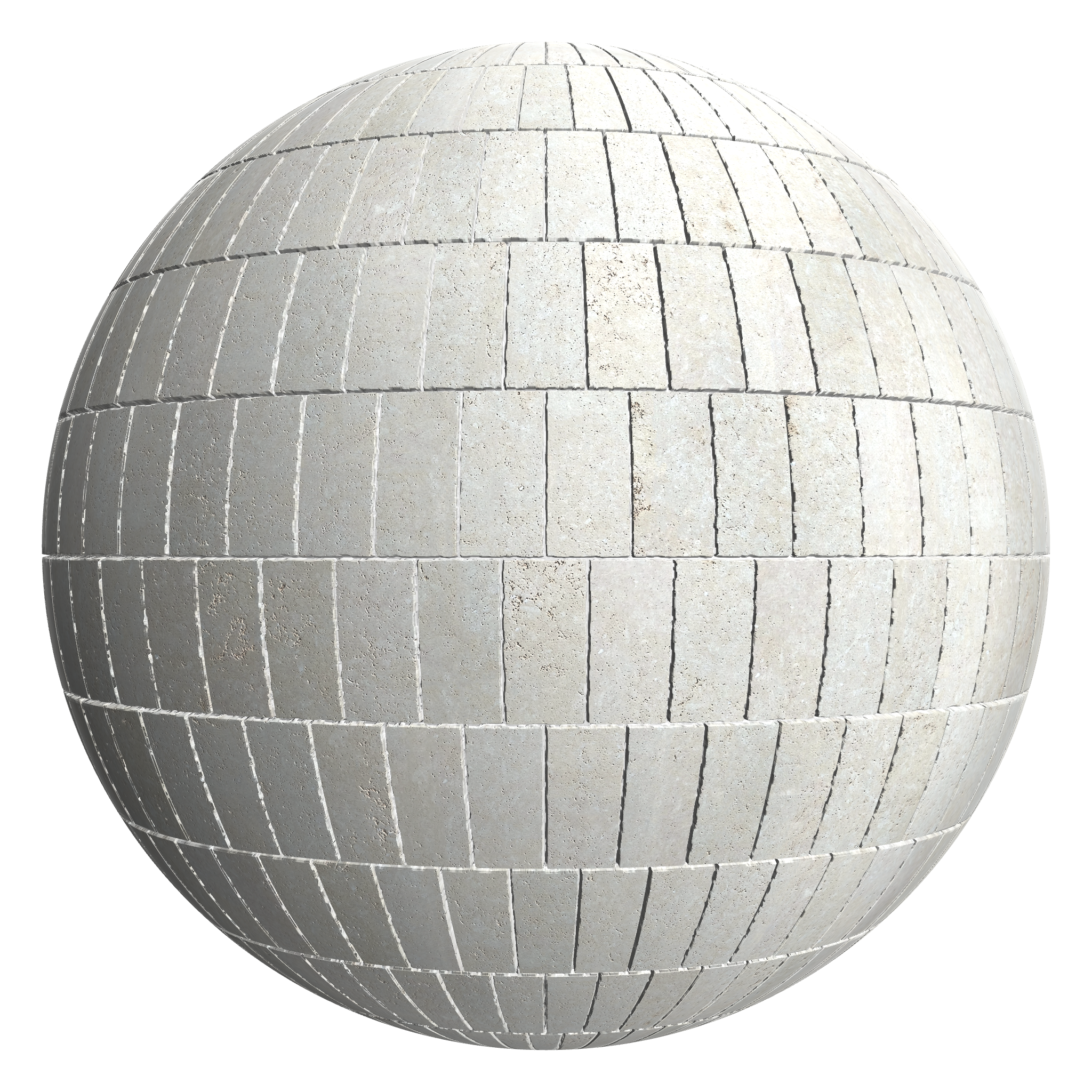 3D sphere preview of Reconstituted Stone Stretcher seamless texture