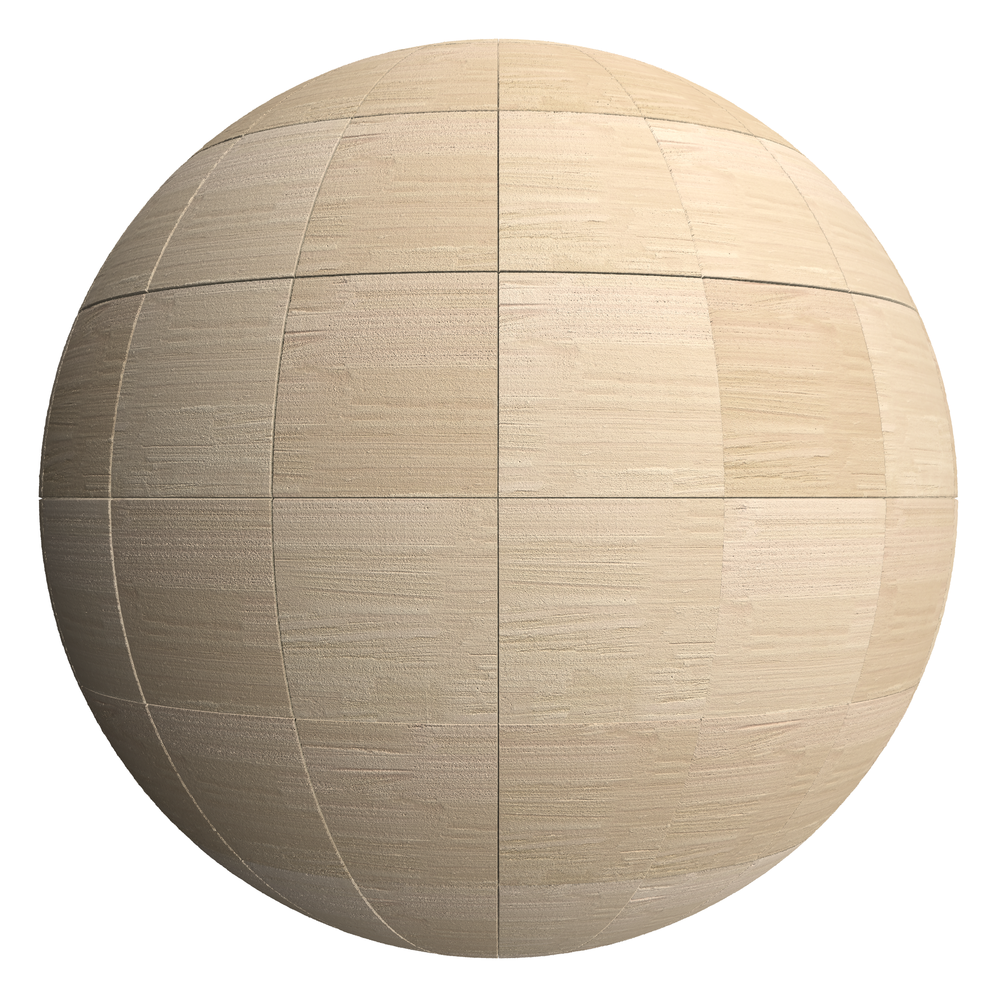 3D sphere preview of Red Sandstone Stack seamless texture
