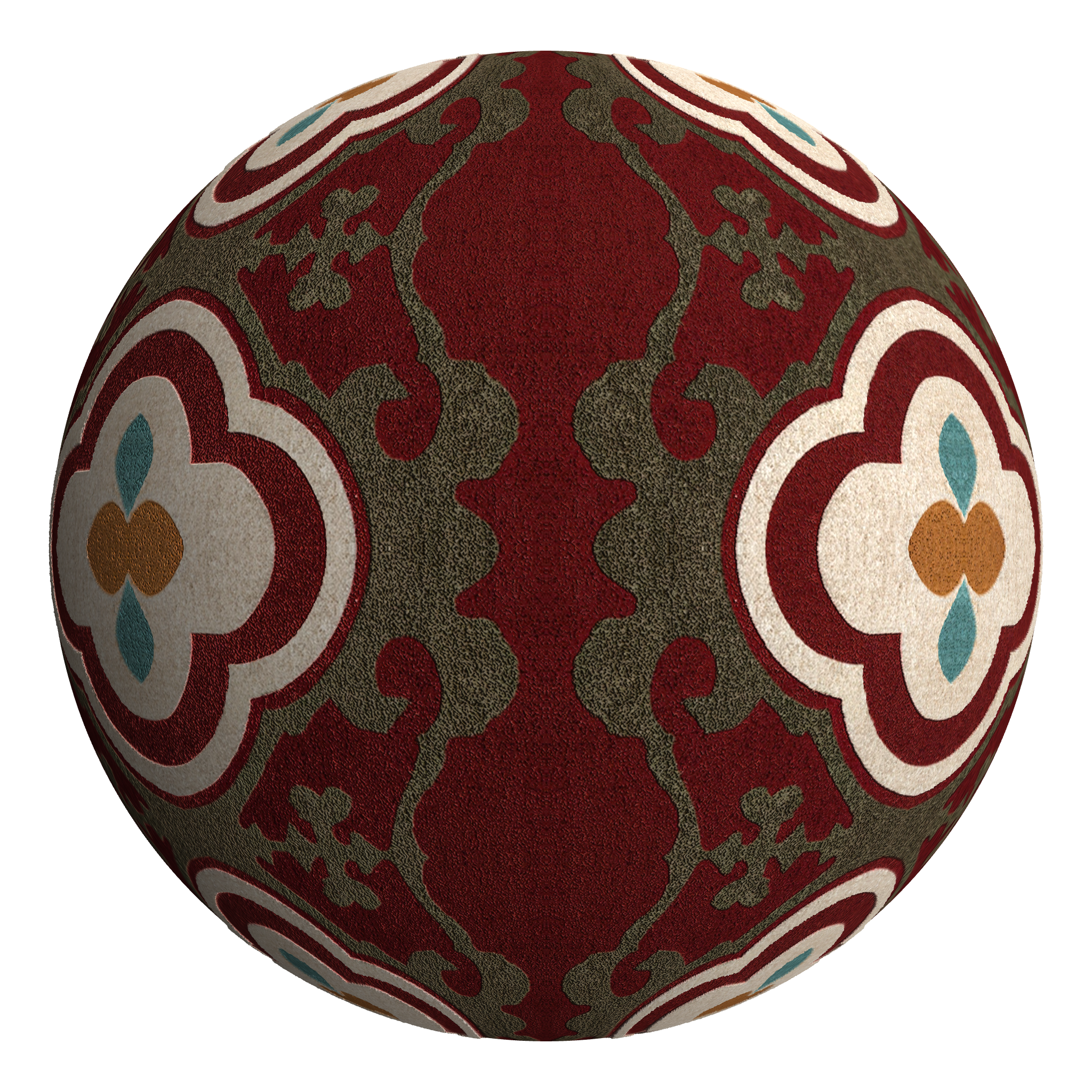 3D sphere preview of Retro Carpet seamless texture