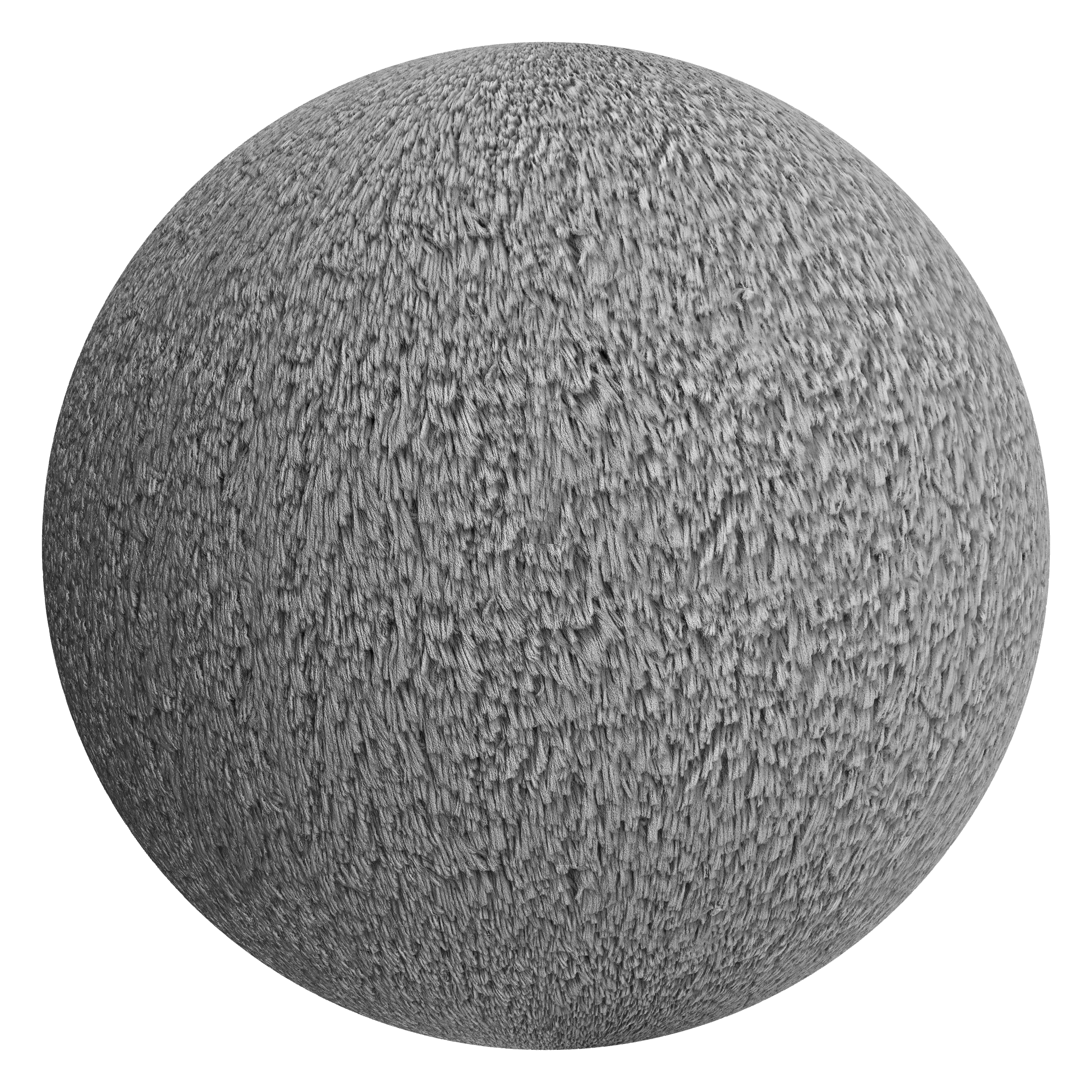 3D sphere preview of Shaggy Pile Carpet seamless texture