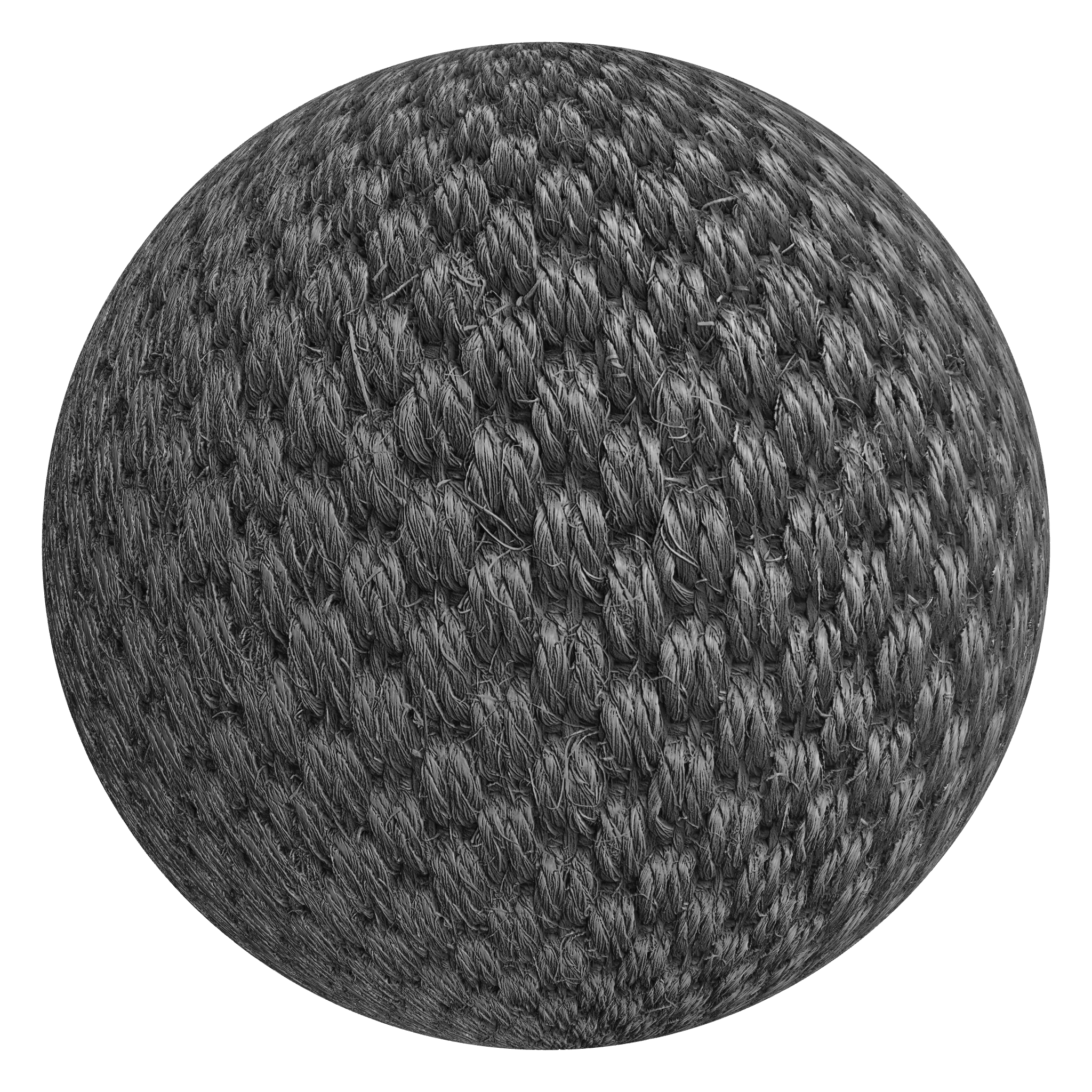 3D sphere preview of Sisal Weave seamless texture