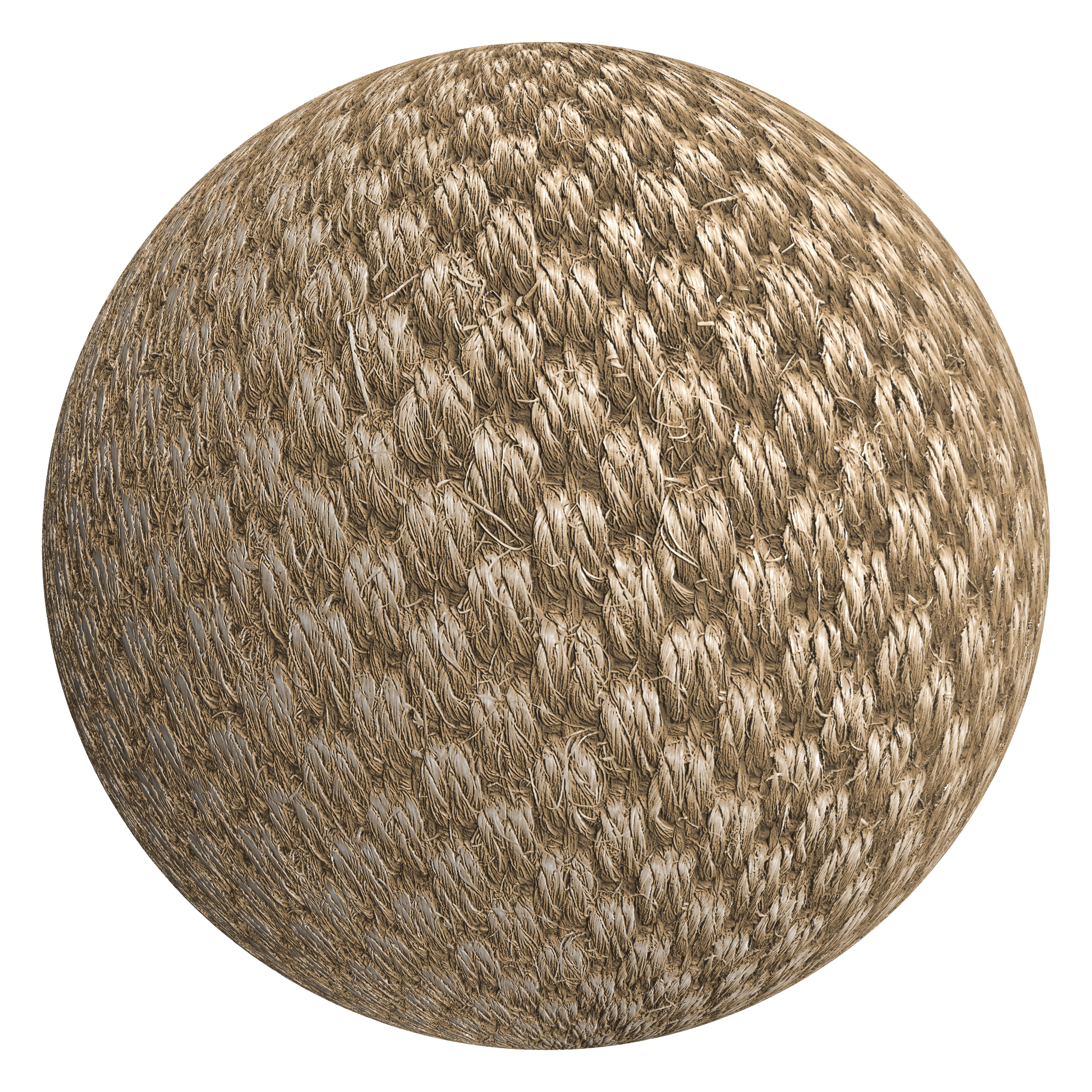 3D sphere preview of Sisal Weave seamless texture