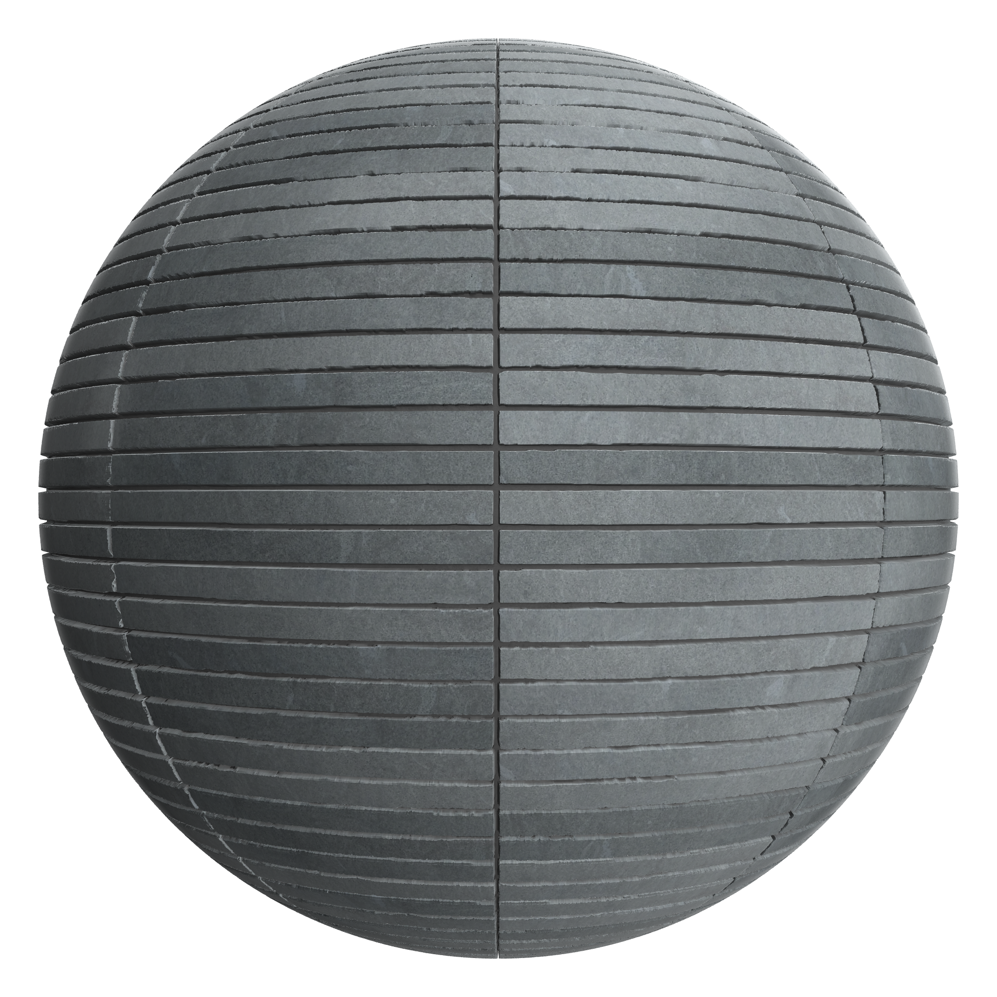 3D sphere preview of Slate Stack seamless texture