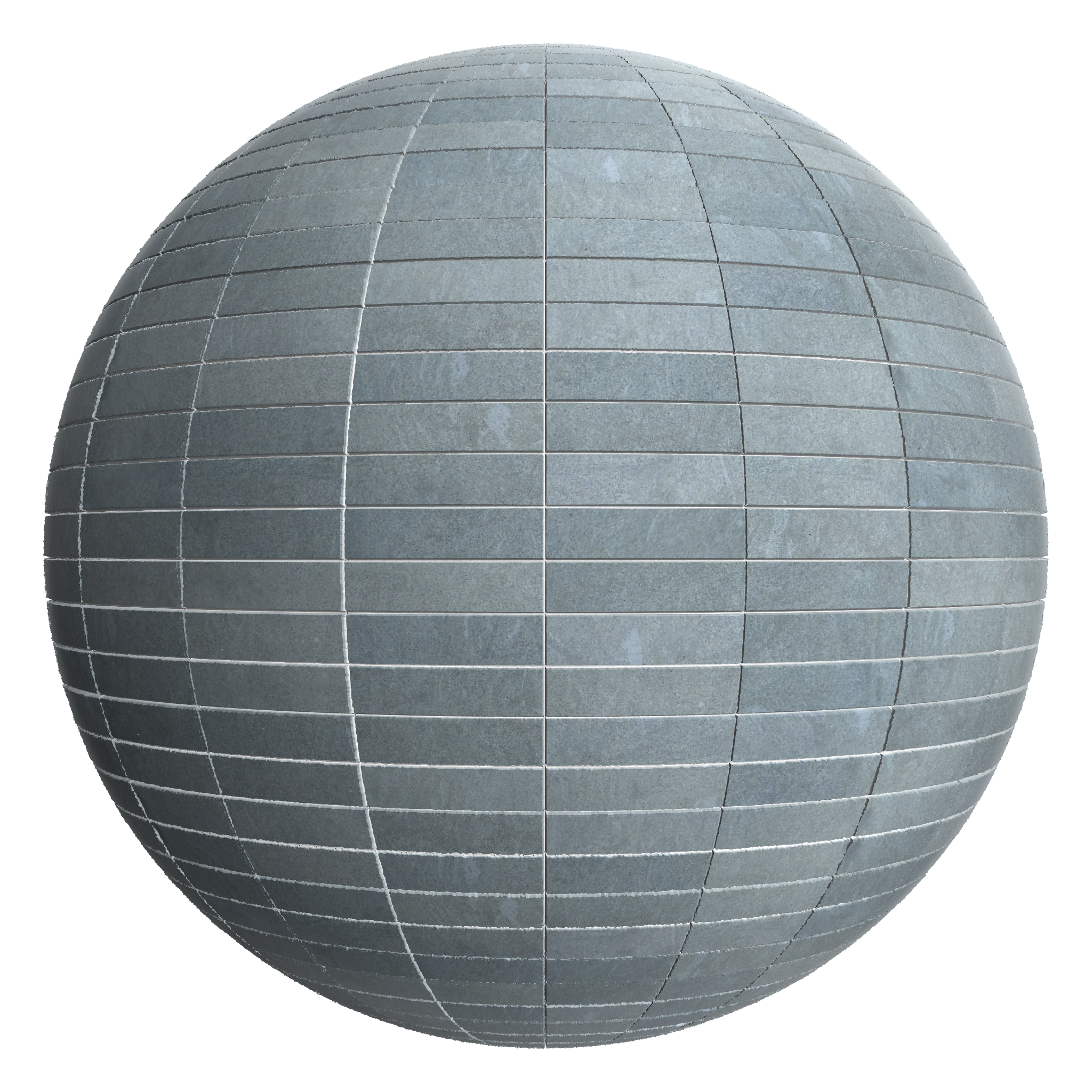 3D sphere preview of Slate Stack seamless texture
