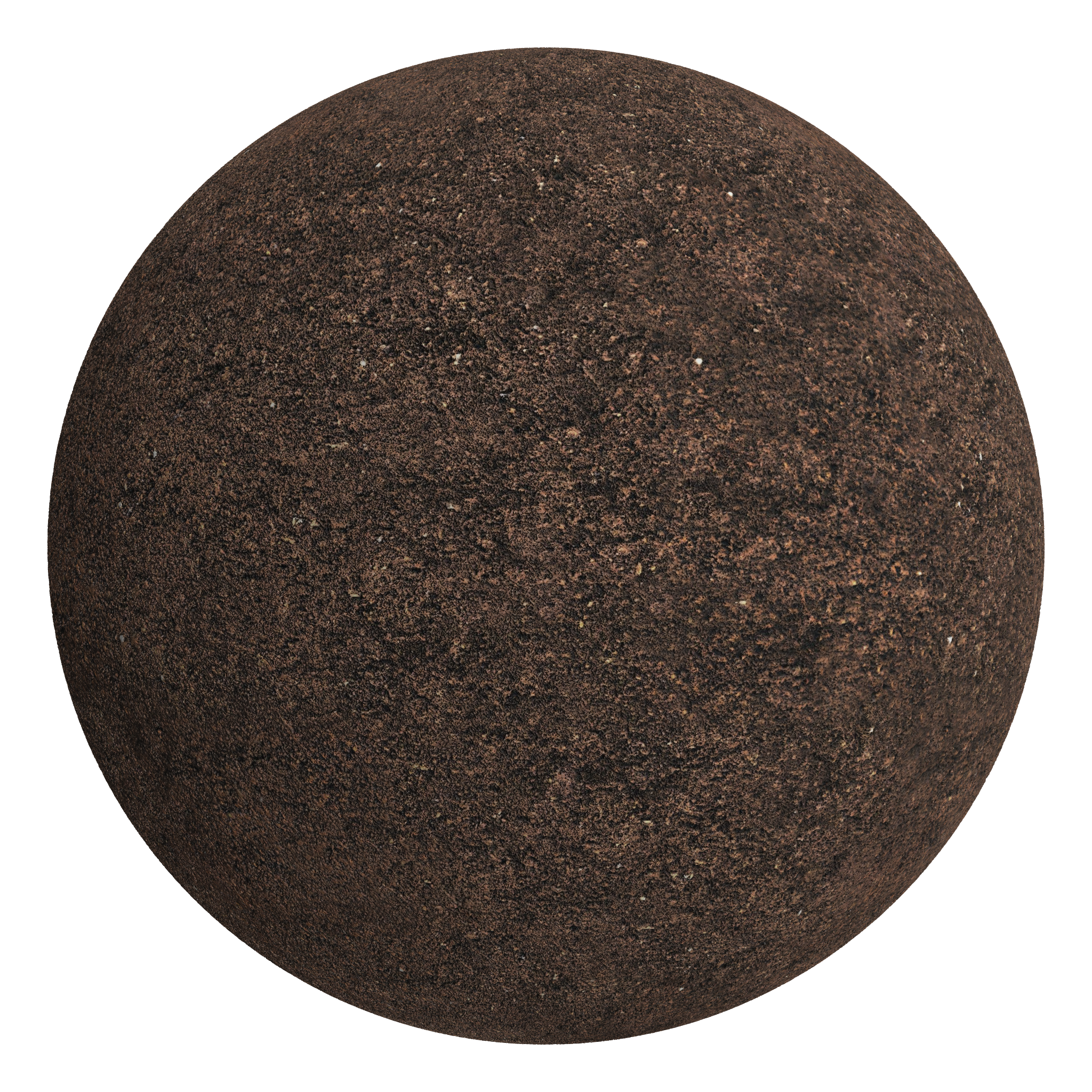 3D sphere preview of Soil seamless texture