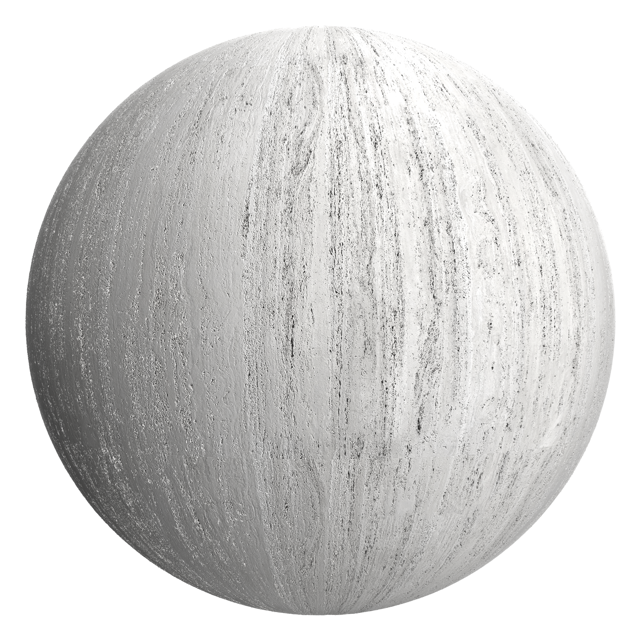 3D sphere preview of Travertine seamless texture