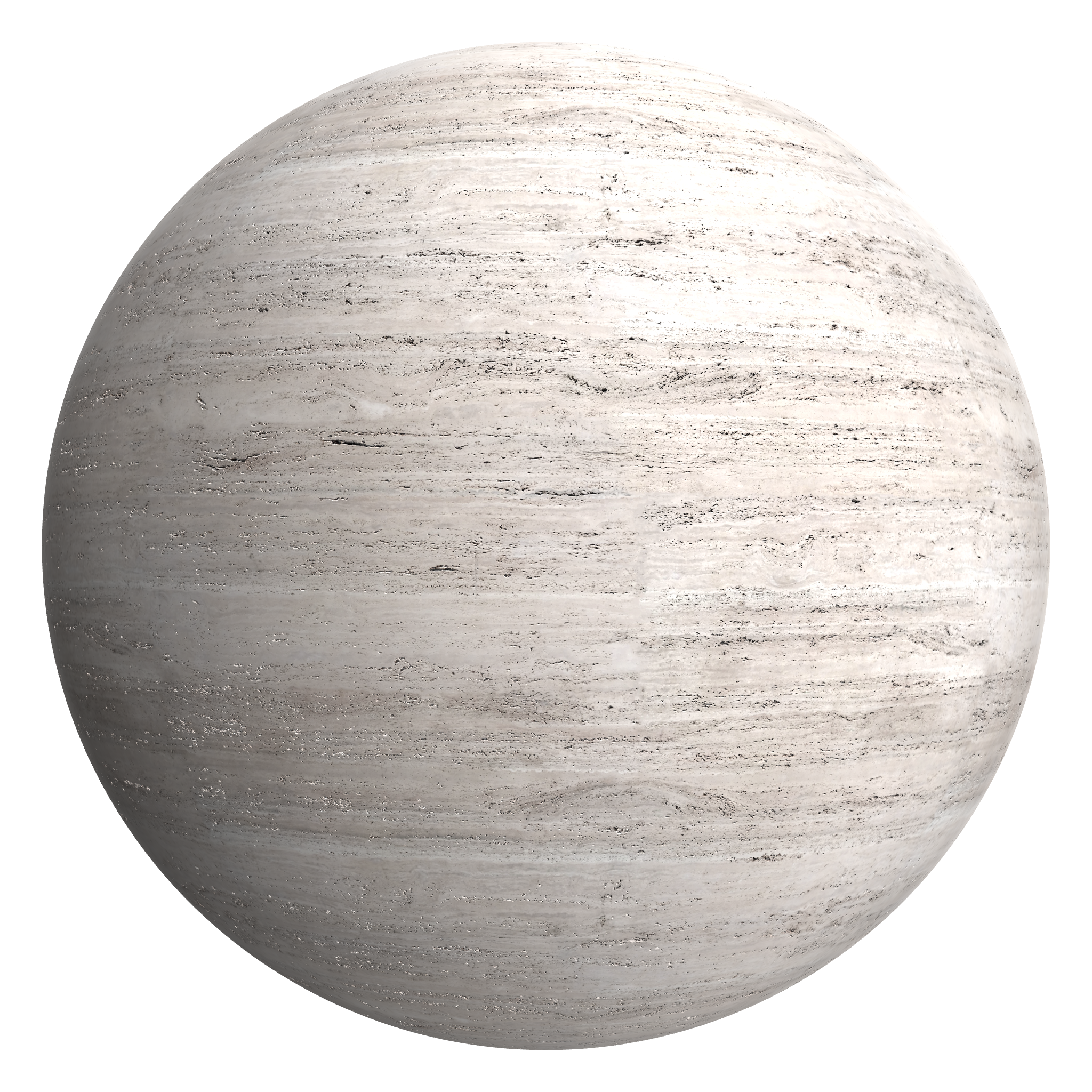 3D sphere preview of Travertine seamless texture
