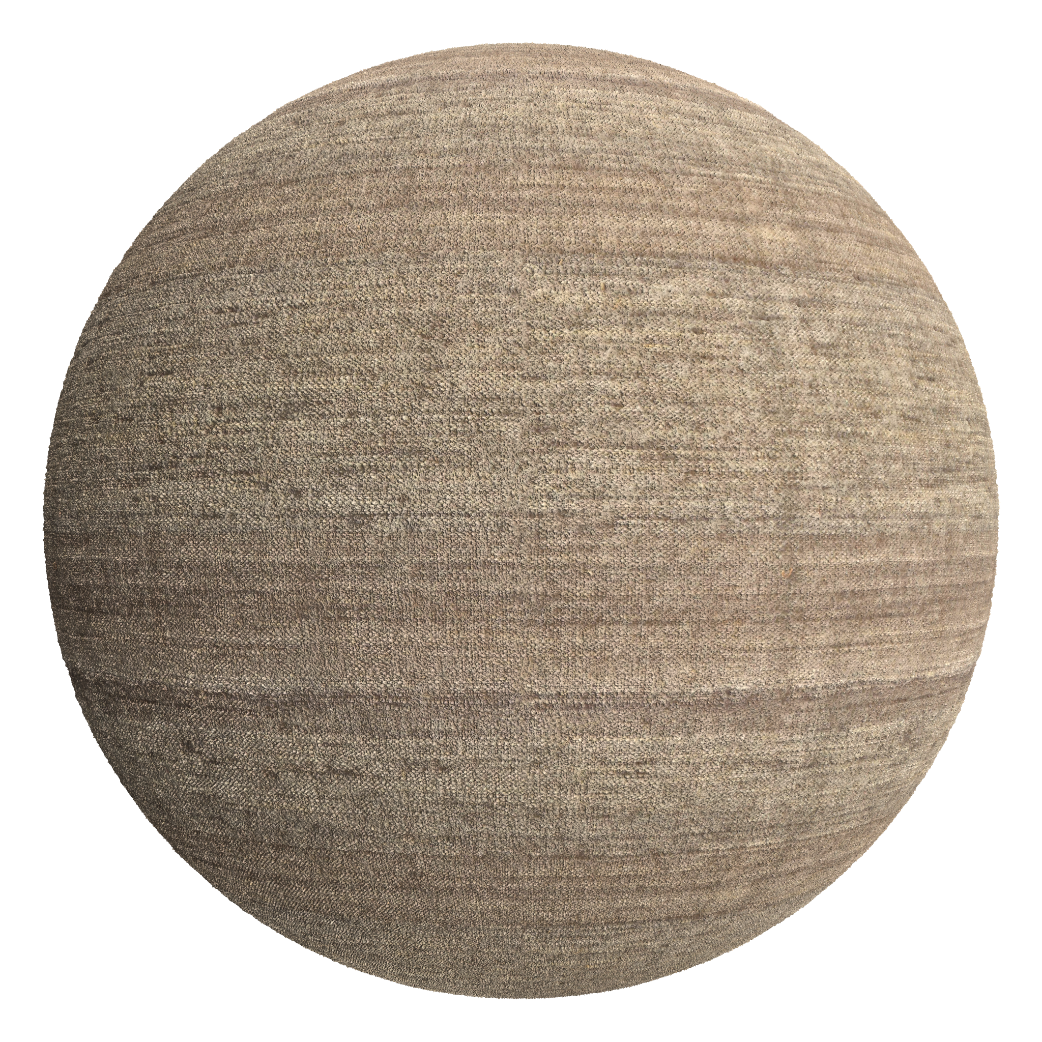 3D sphere preview of Undyed Sheep Wool Textile seamless texture