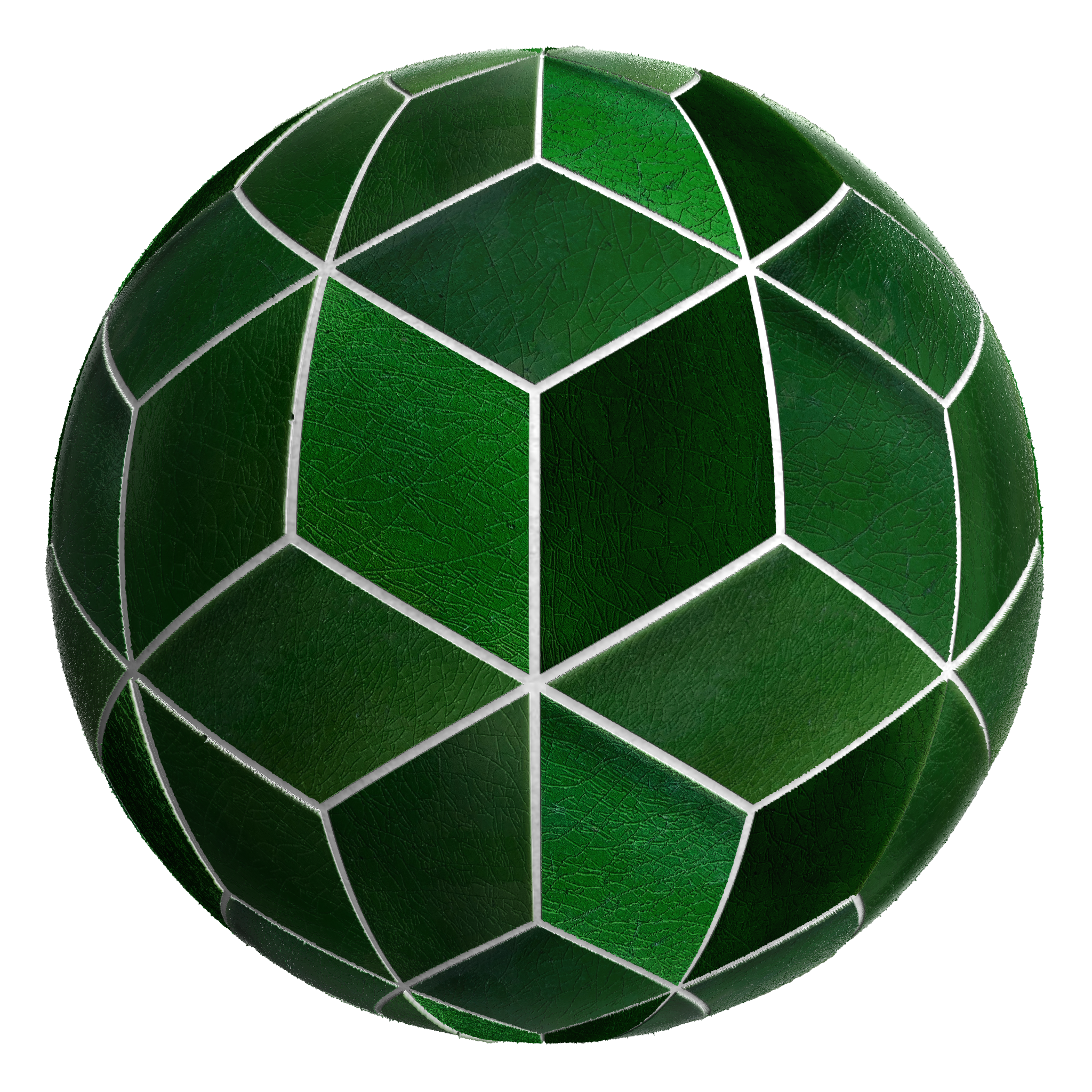 3D sphere preview of Victorian Glazed Cubic seamless texture