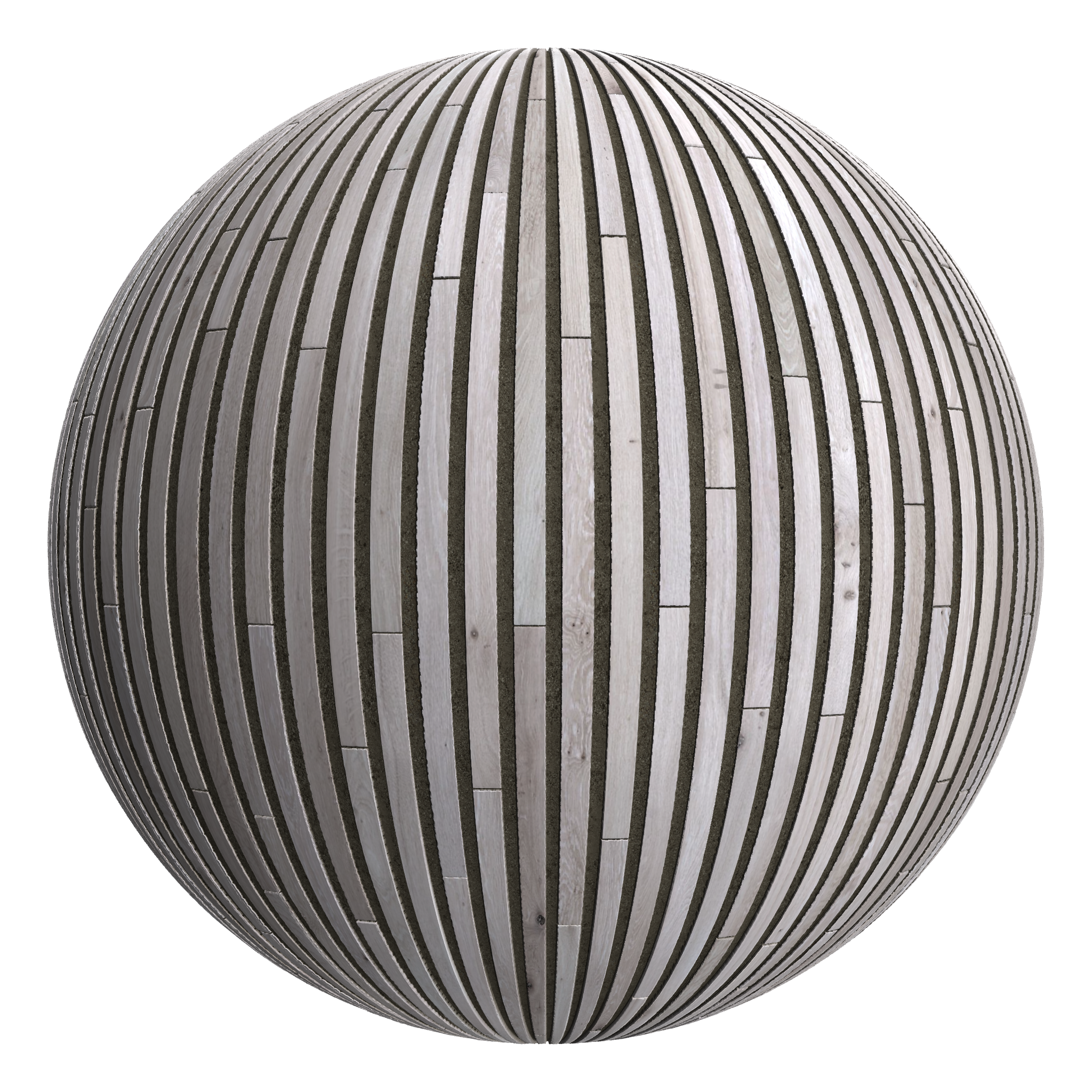 3D sphere preview of Weathered Timber Staggered seamless texture