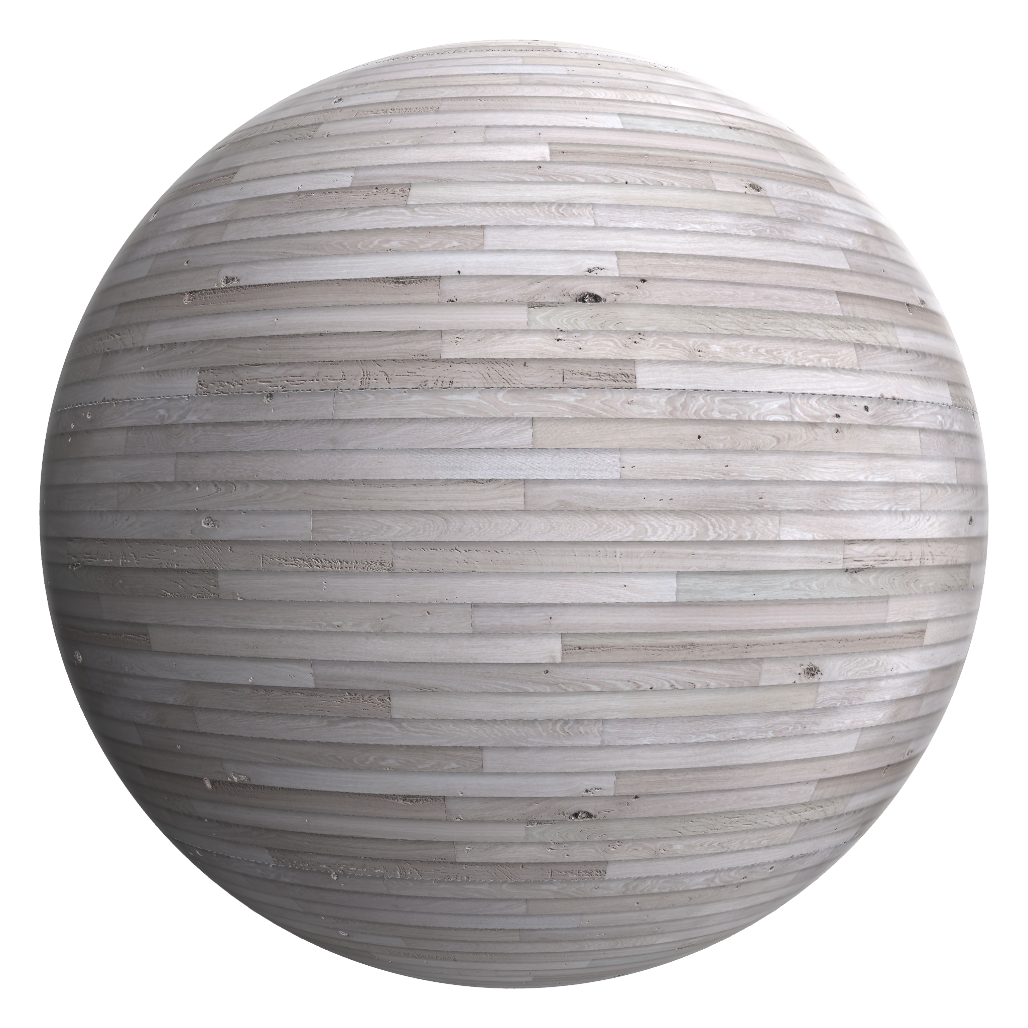 3D sphere preview of Weathered Timber Staggered seamless texture