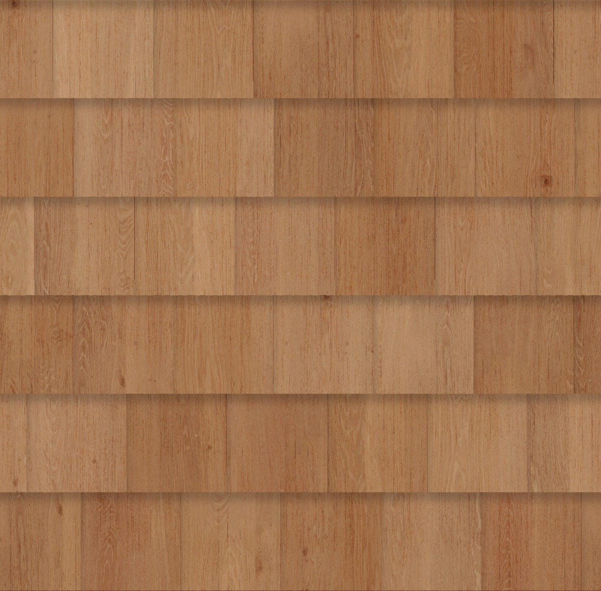 A seamless wood texture with western red cedar boards arranged in a Staggered pattern