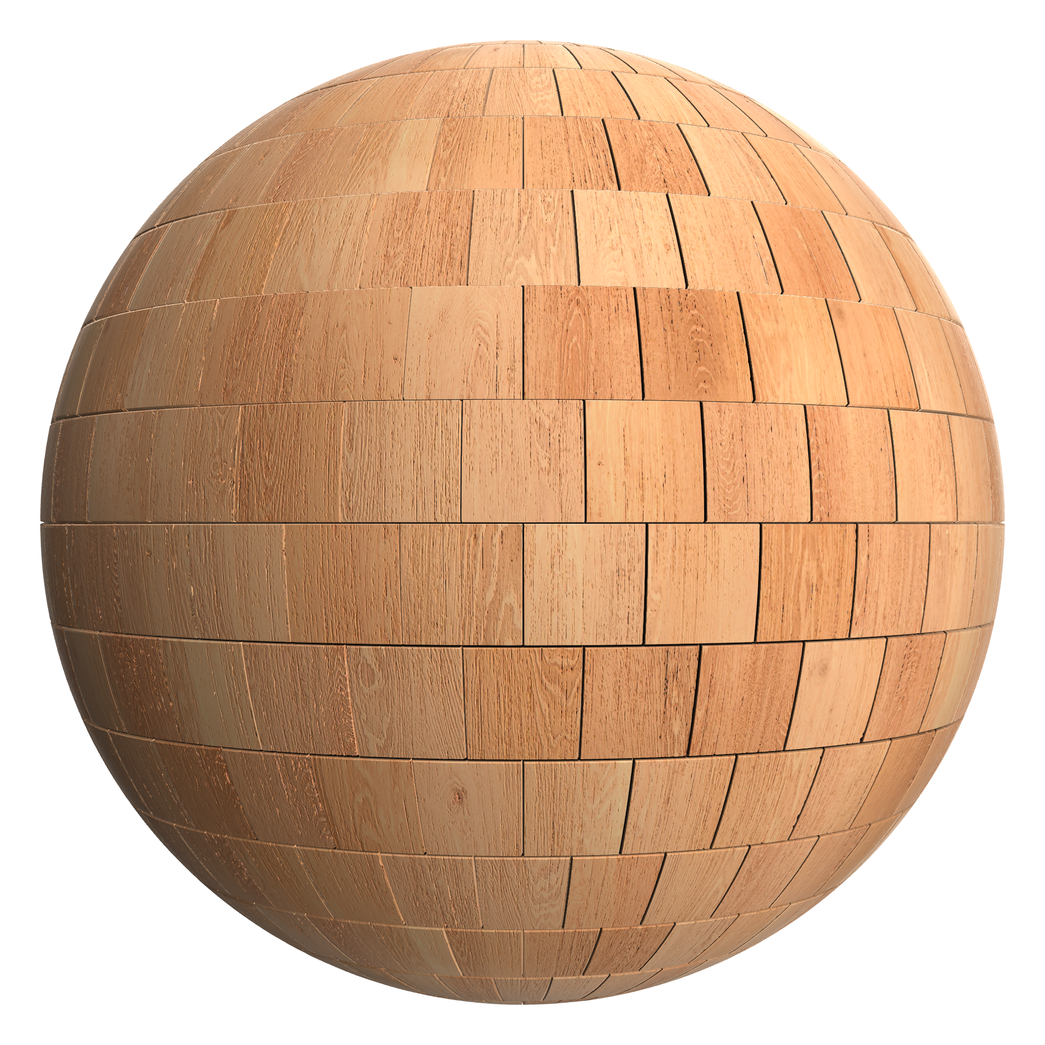 3D sphere preview of Western Red Cedar Stretcher seamless texture