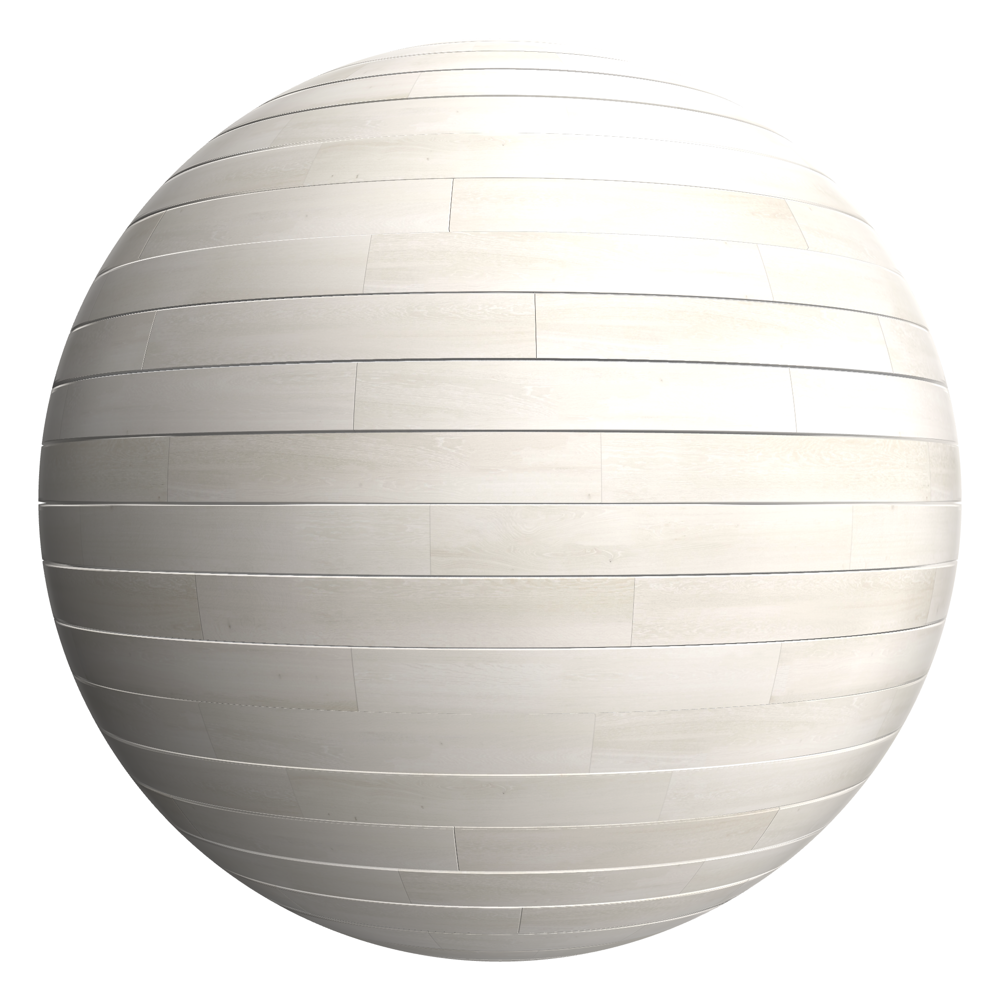 3D sphere preview of White Oiled Timber Staggered seamless texture