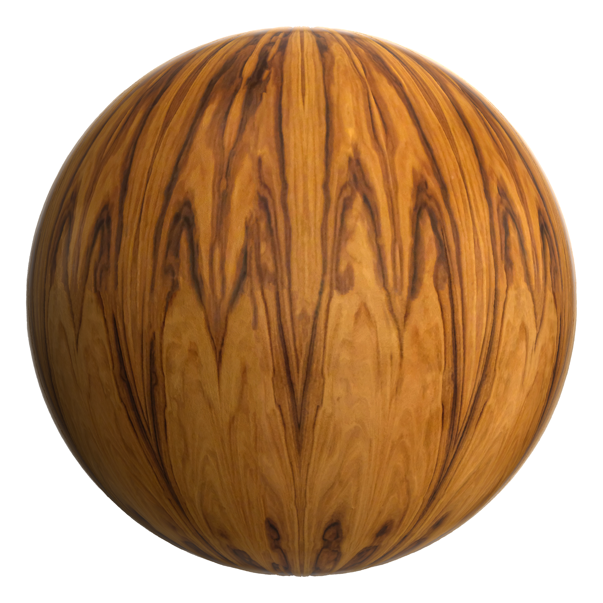 3D sphere preview of Wood Veneer seamless texture