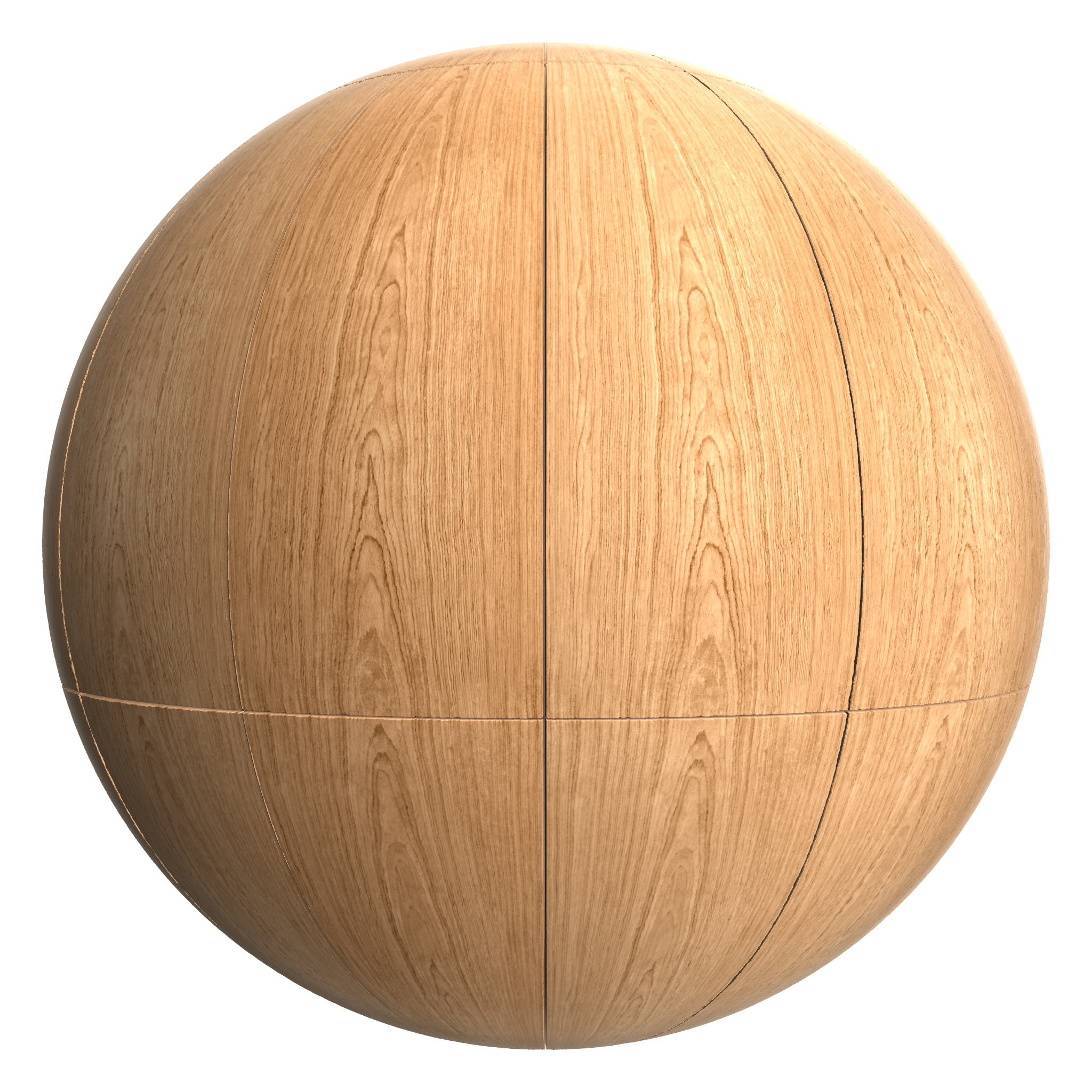 3D sphere preview of Wood Veneer Stack seamless texture
