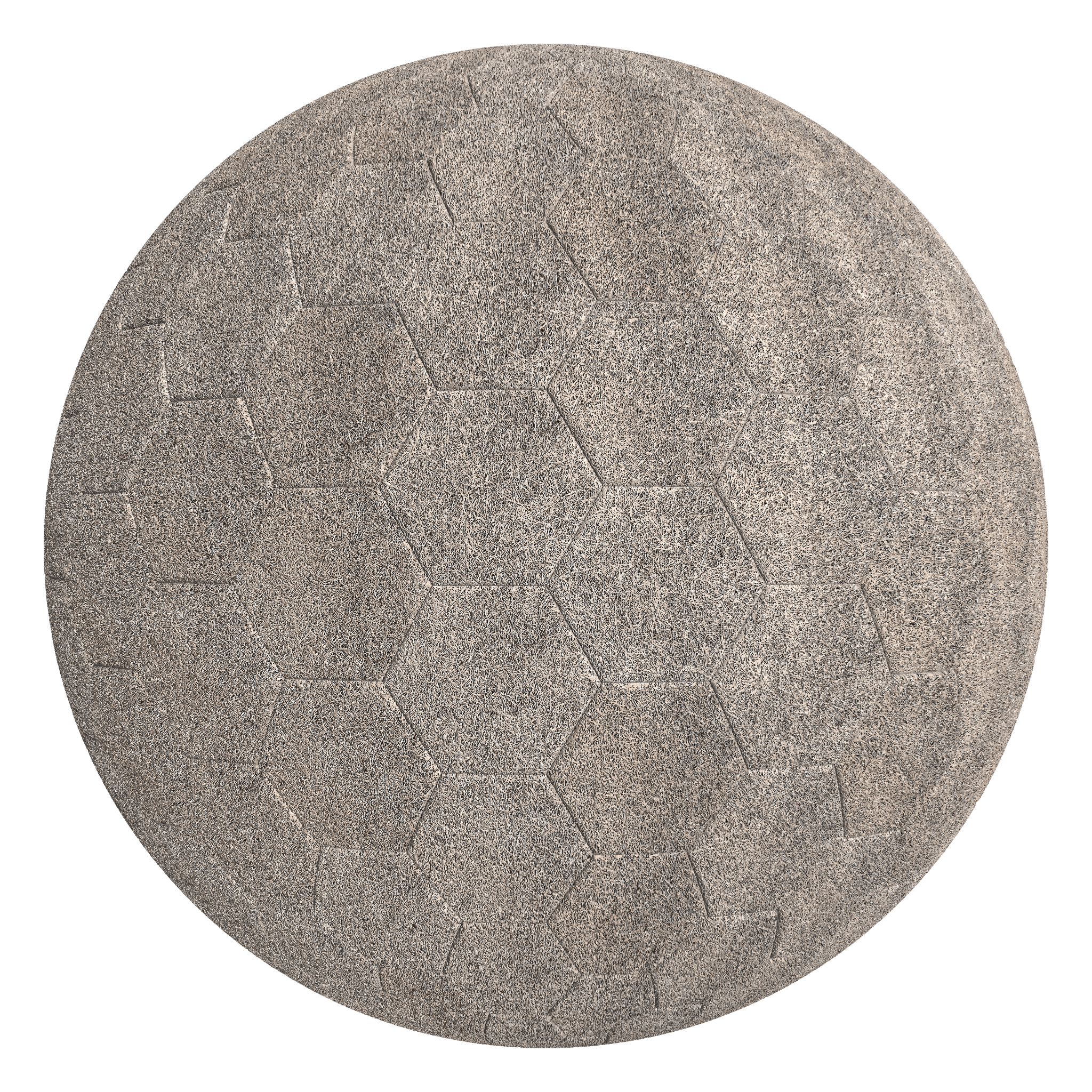 3D sphere preview of Wood Wool, Hexagonal seamless texture