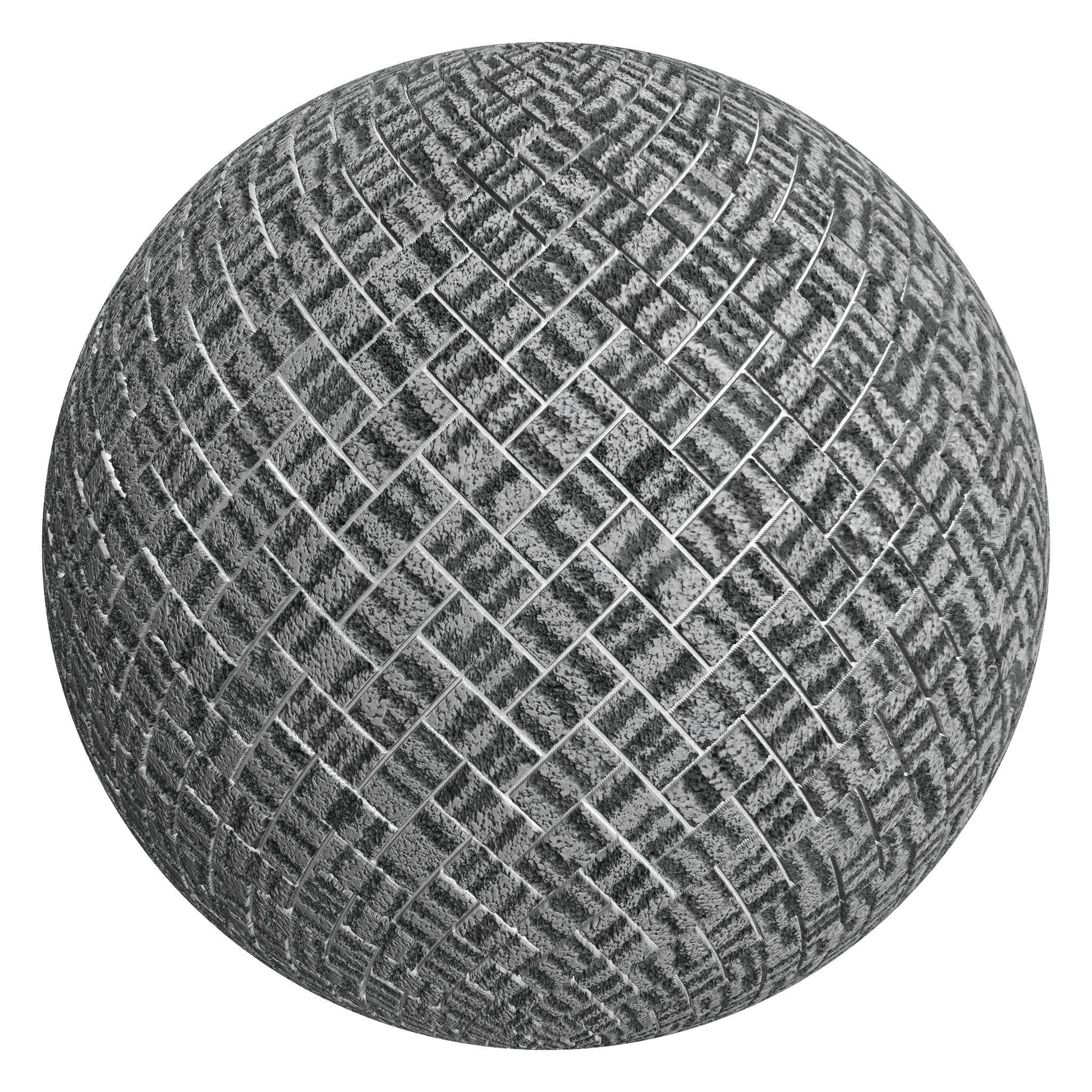 3D sphere preview of Zebra Pattern Herringbone seamless texture