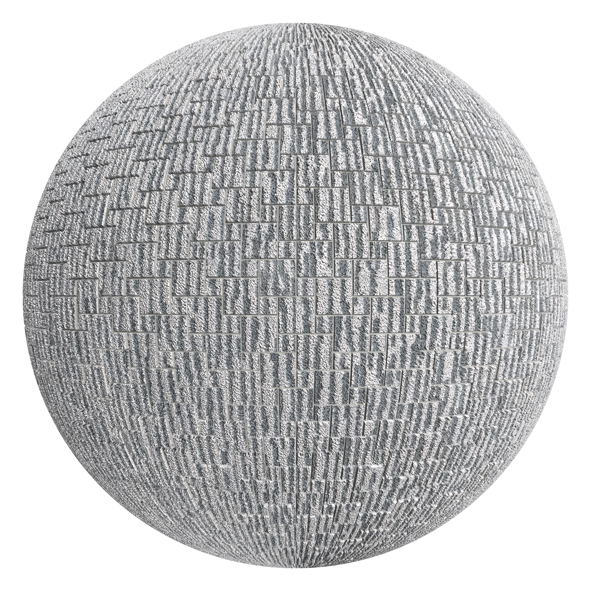 3D sphere preview of Zebra Pattern Hopscotch seamless texture