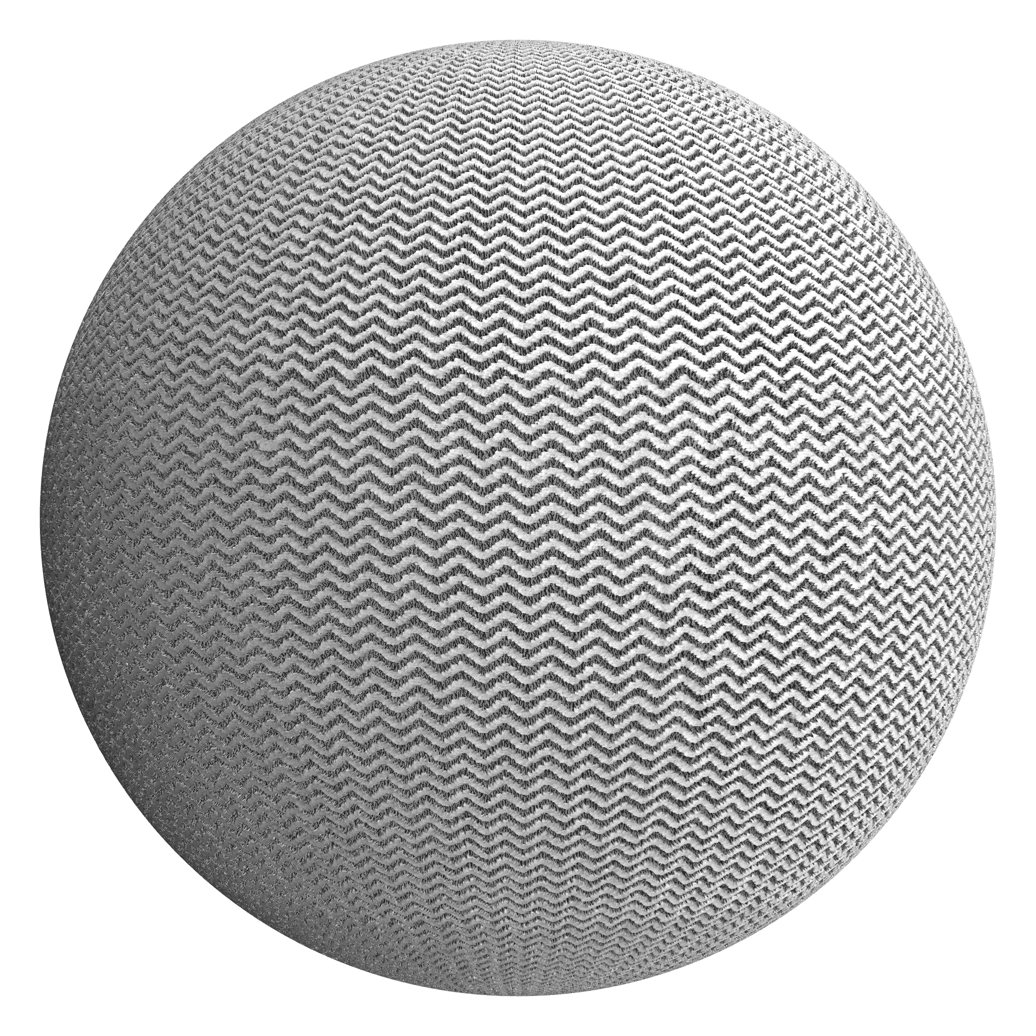 3D sphere preview of Zigzag Patterned Textile seamless texture