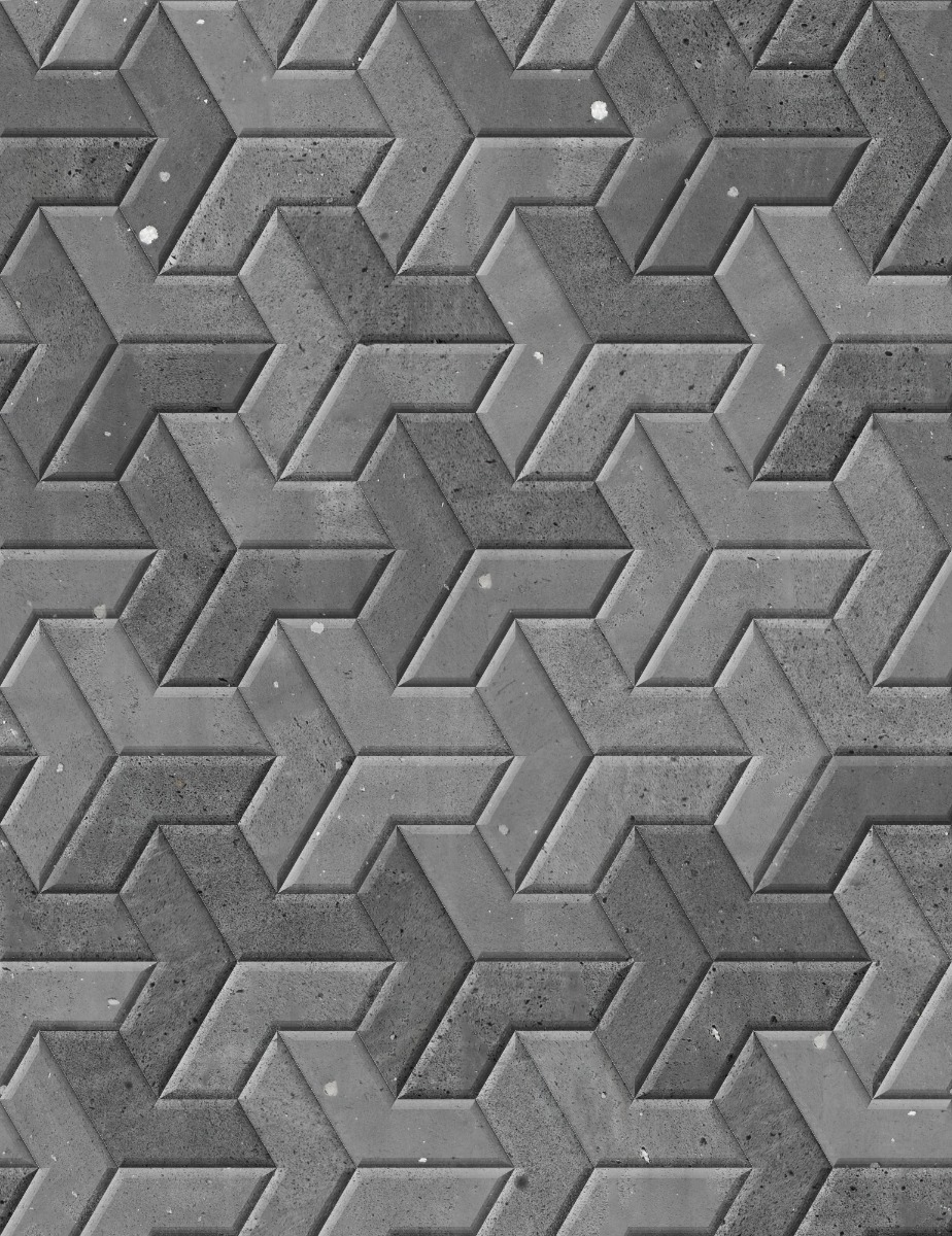 A seamless stone texture with basalt blocks arranged in a V Pavers  pattern