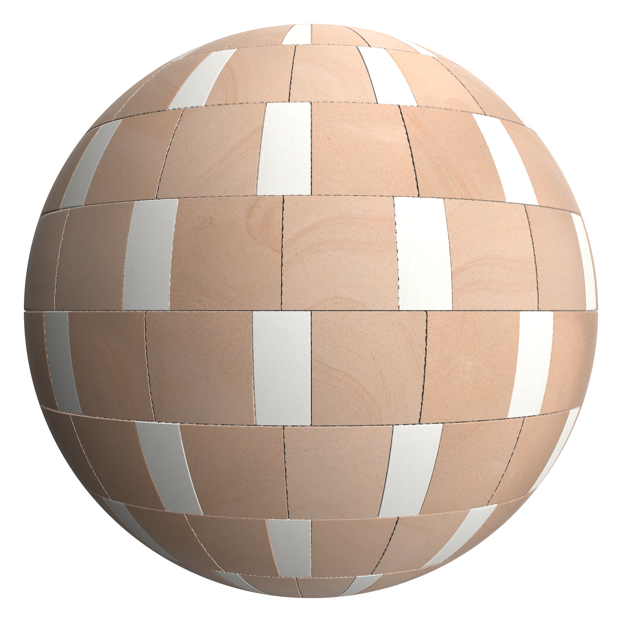 3D sphere preview of Blonde Sandstone, Távora seamless texture