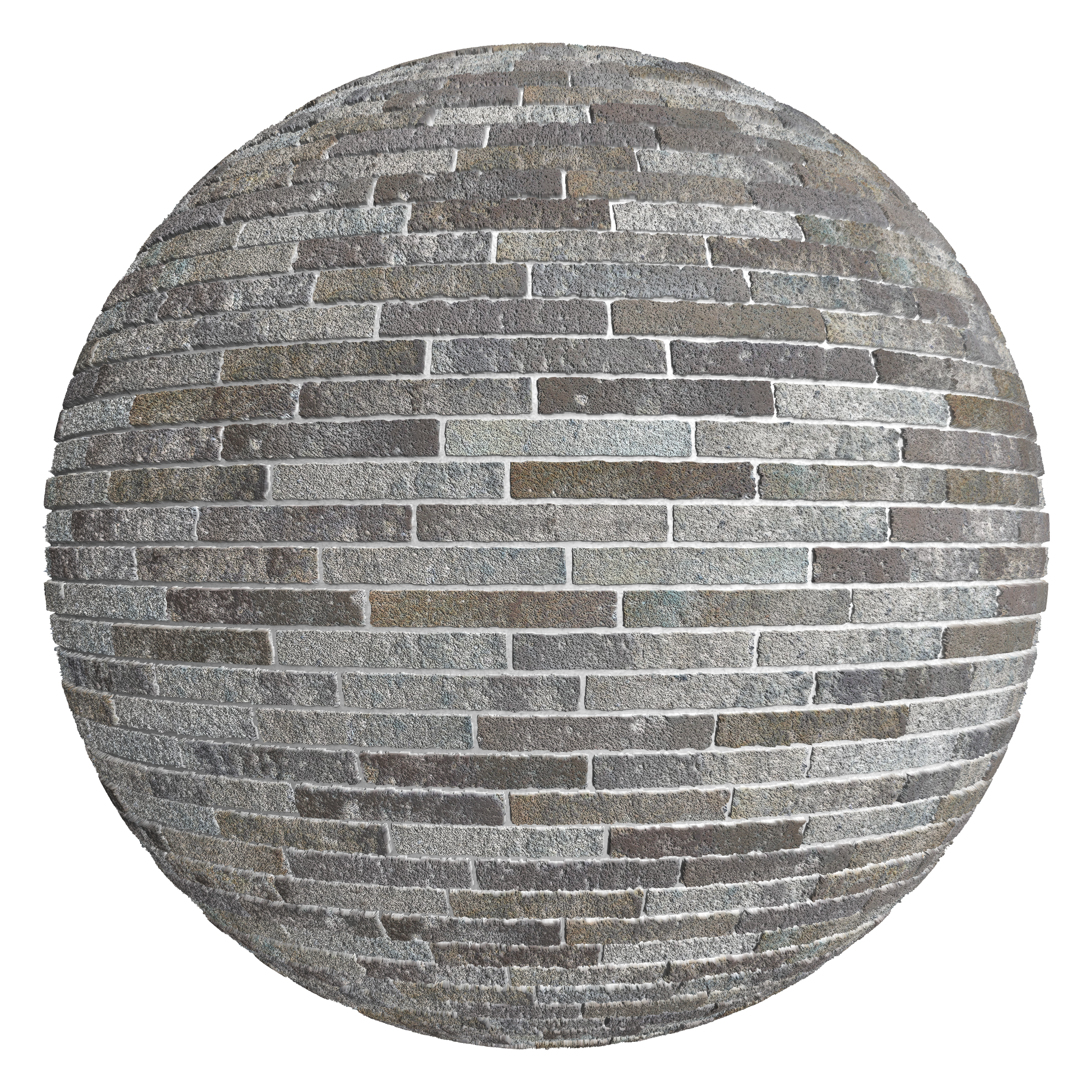 3D sphere preview of Blundell Staggered seamless texture