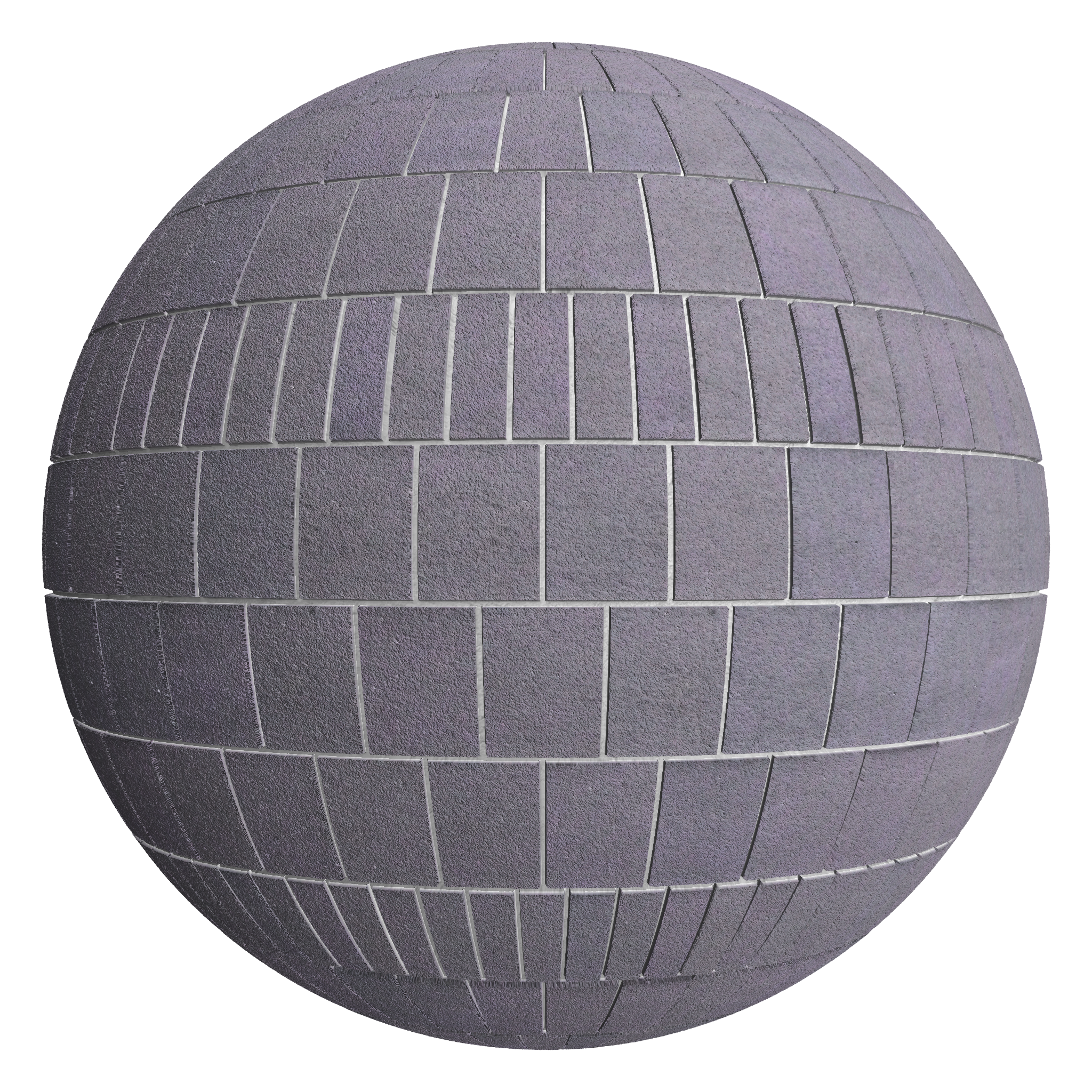 3D sphere preview of Buff Porcelain Brick Common seamless texture