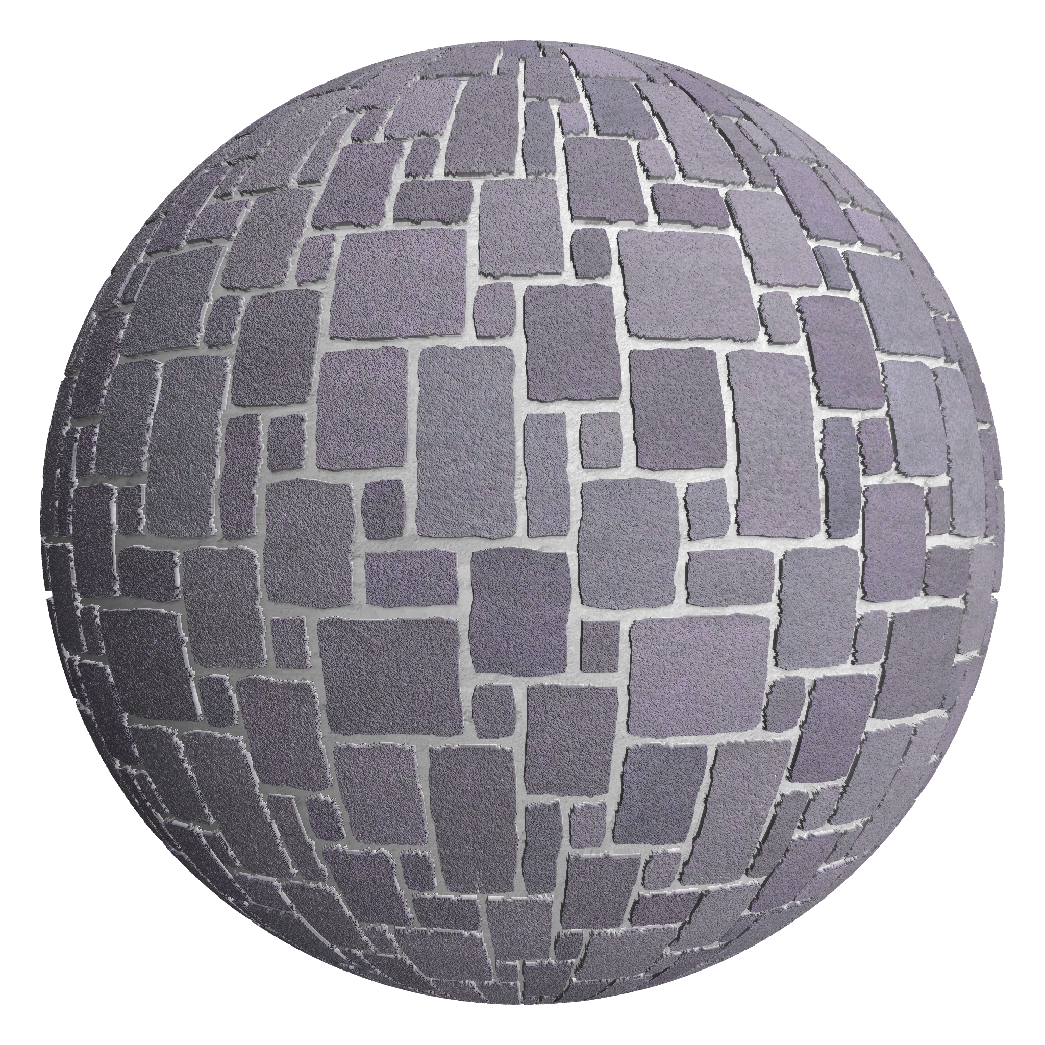 3D sphere preview of Buff Porcelain Brick French Pattern seamless texture