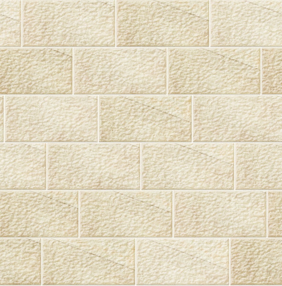 A seamless stone texture with buff sandstone blocks arranged in a Staggered pattern