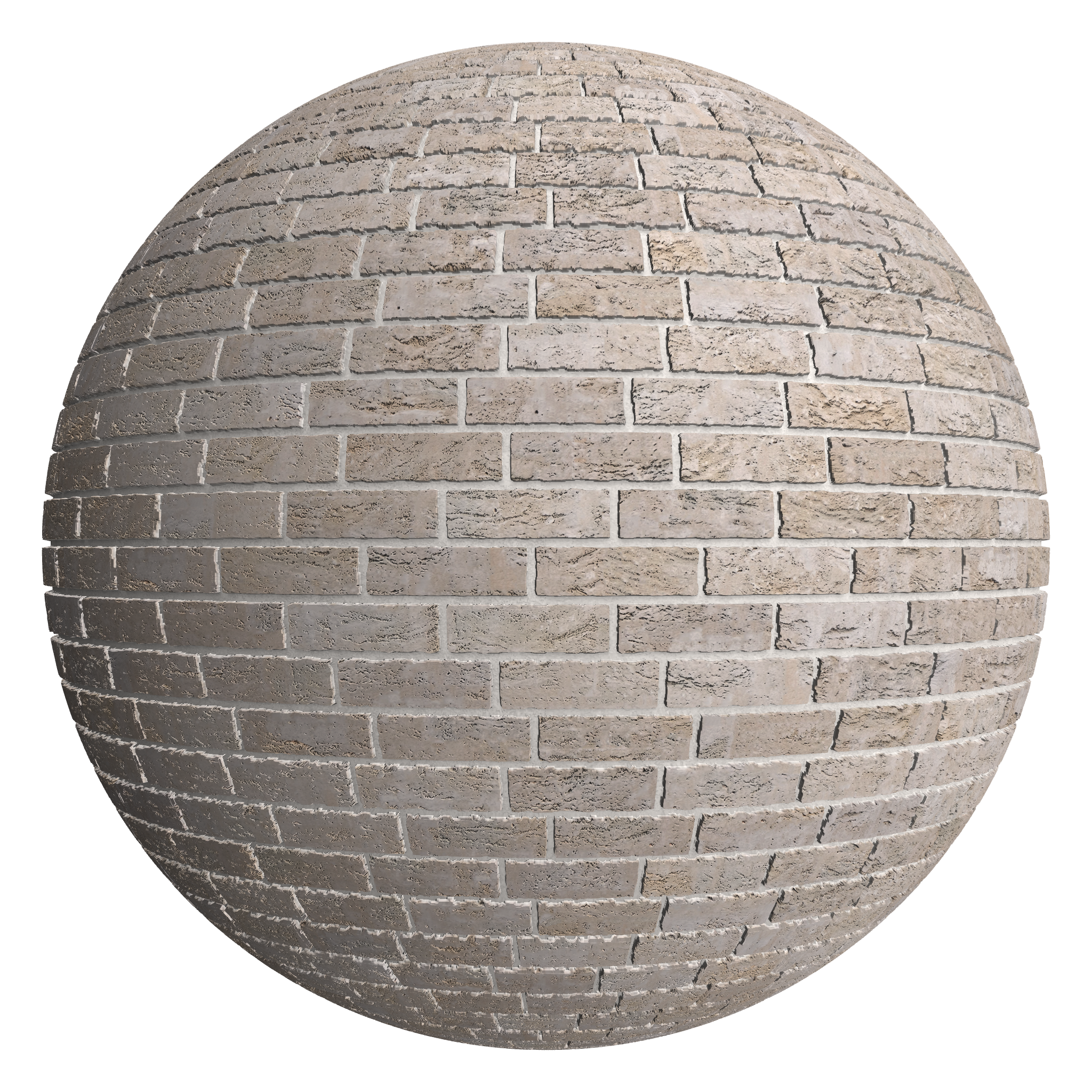 3D sphere preview of Buff Staggered seamless texture