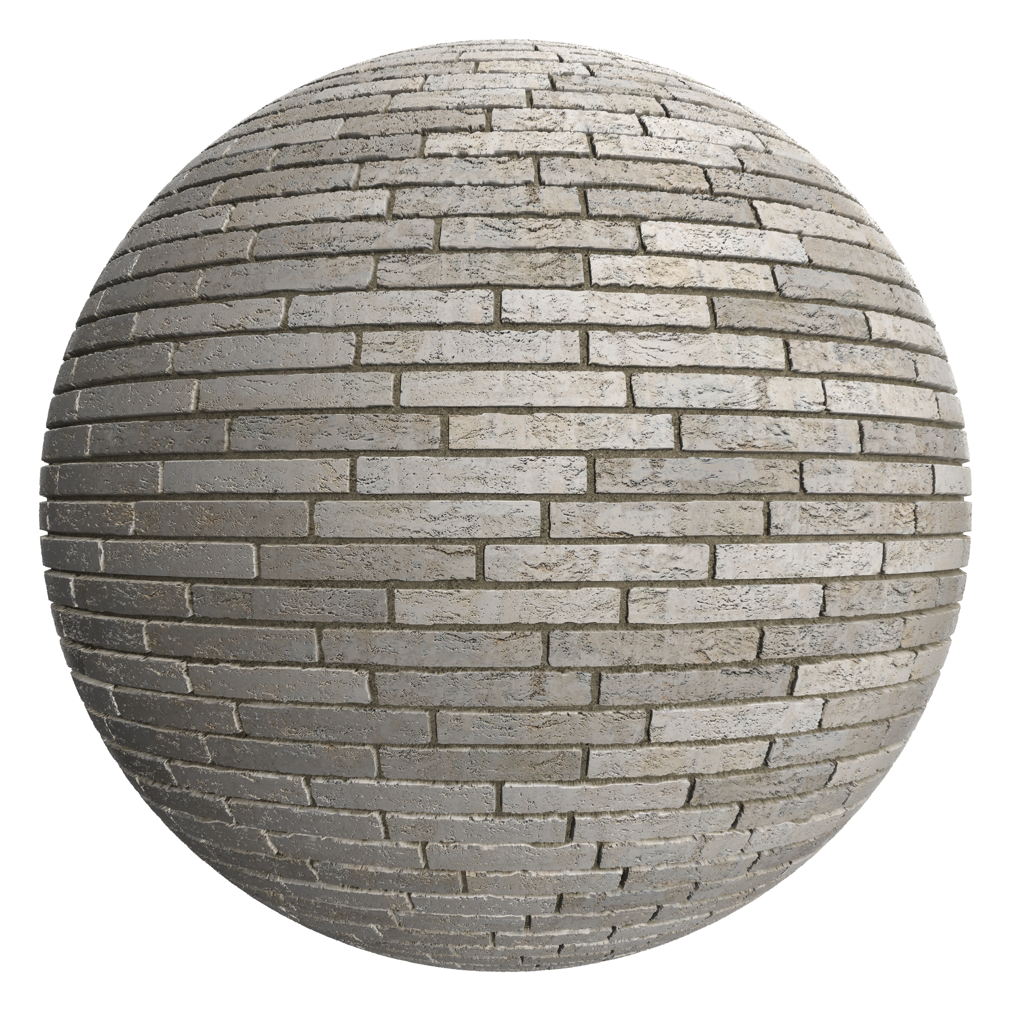 3D sphere preview of Buff Staggered seamless texture