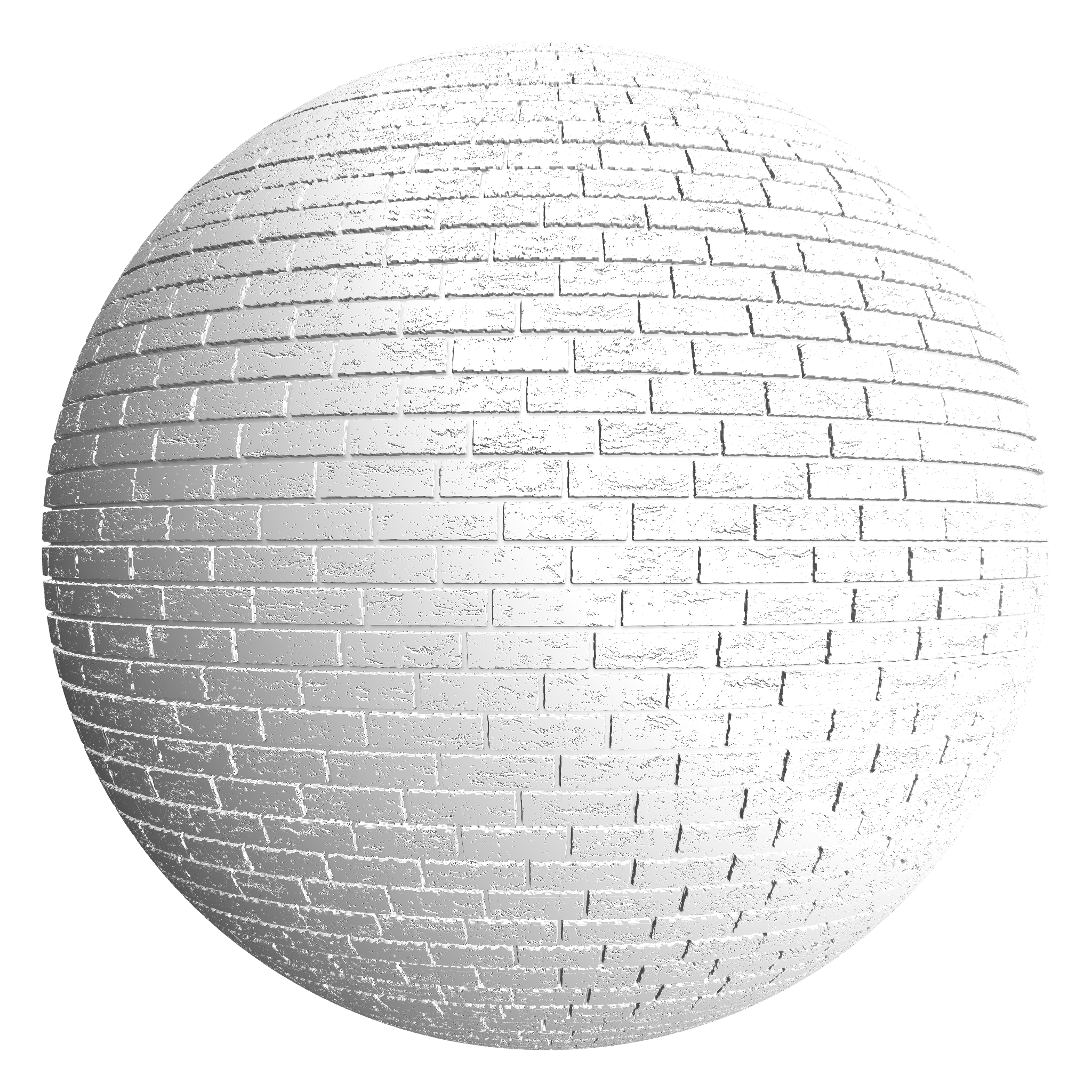 3D sphere preview of Buff Staggered seamless texture