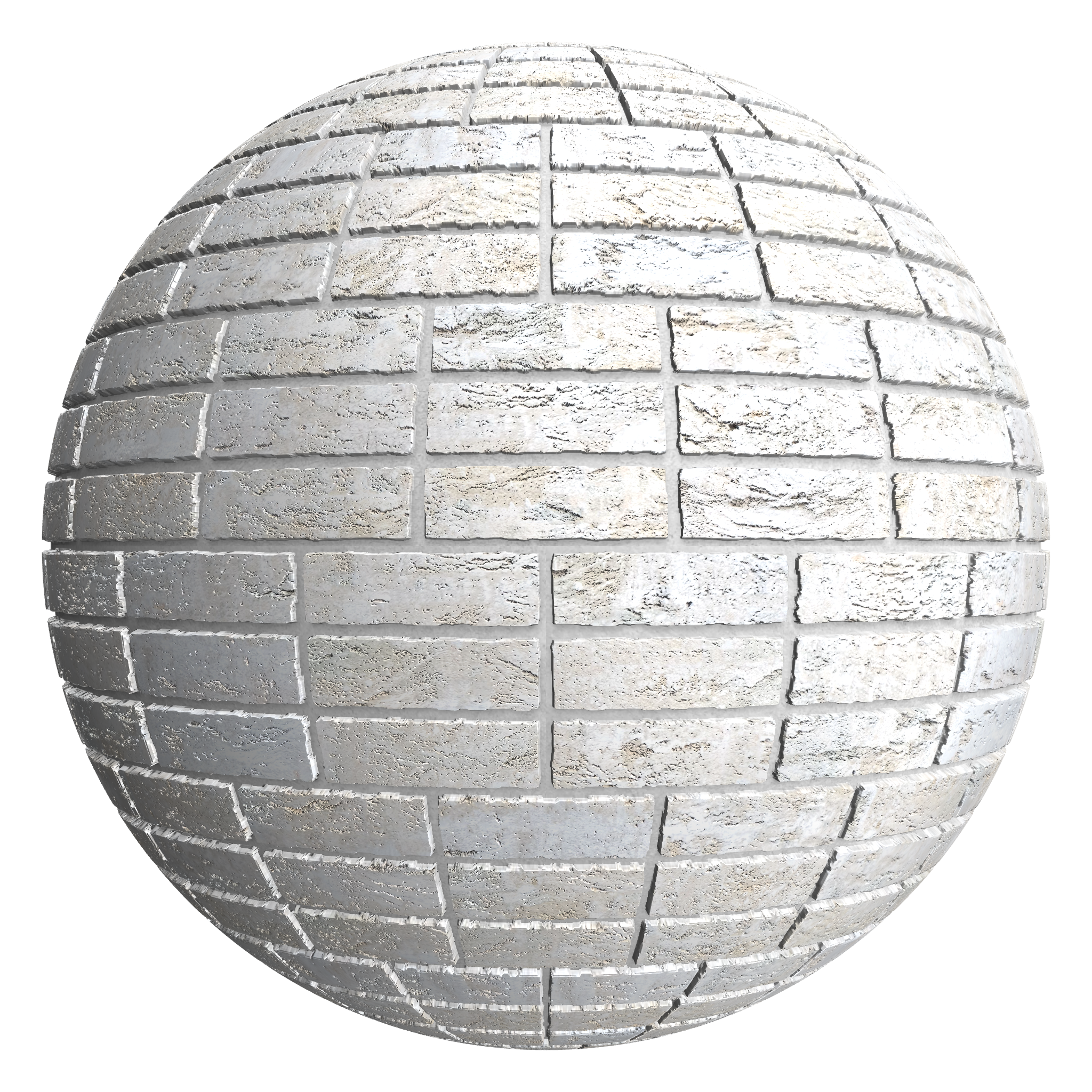 3D sphere preview of Buff, Triple Stretcher seamless texture