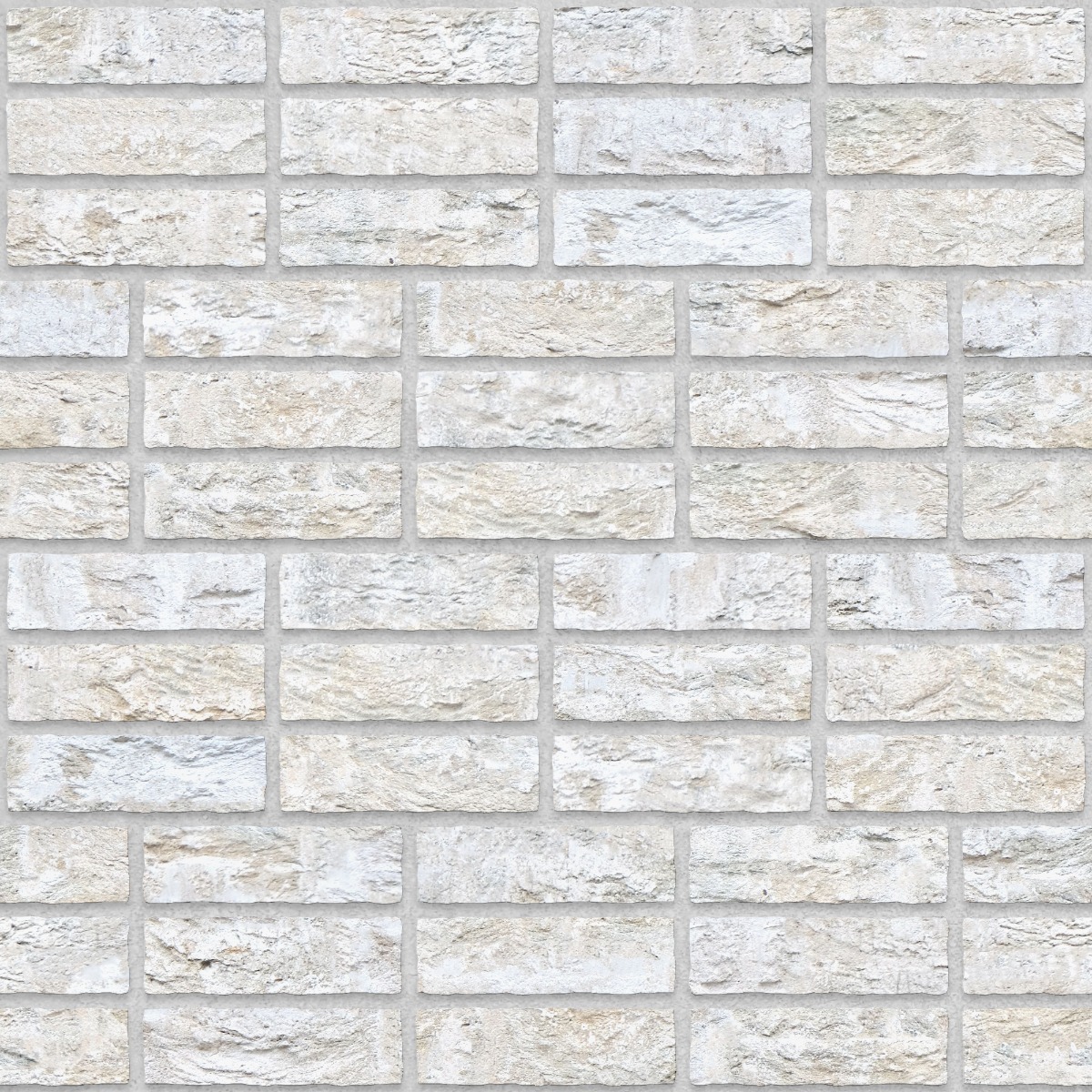 A seamless brick texture with buff units arranged in a Triple Stretcher pattern