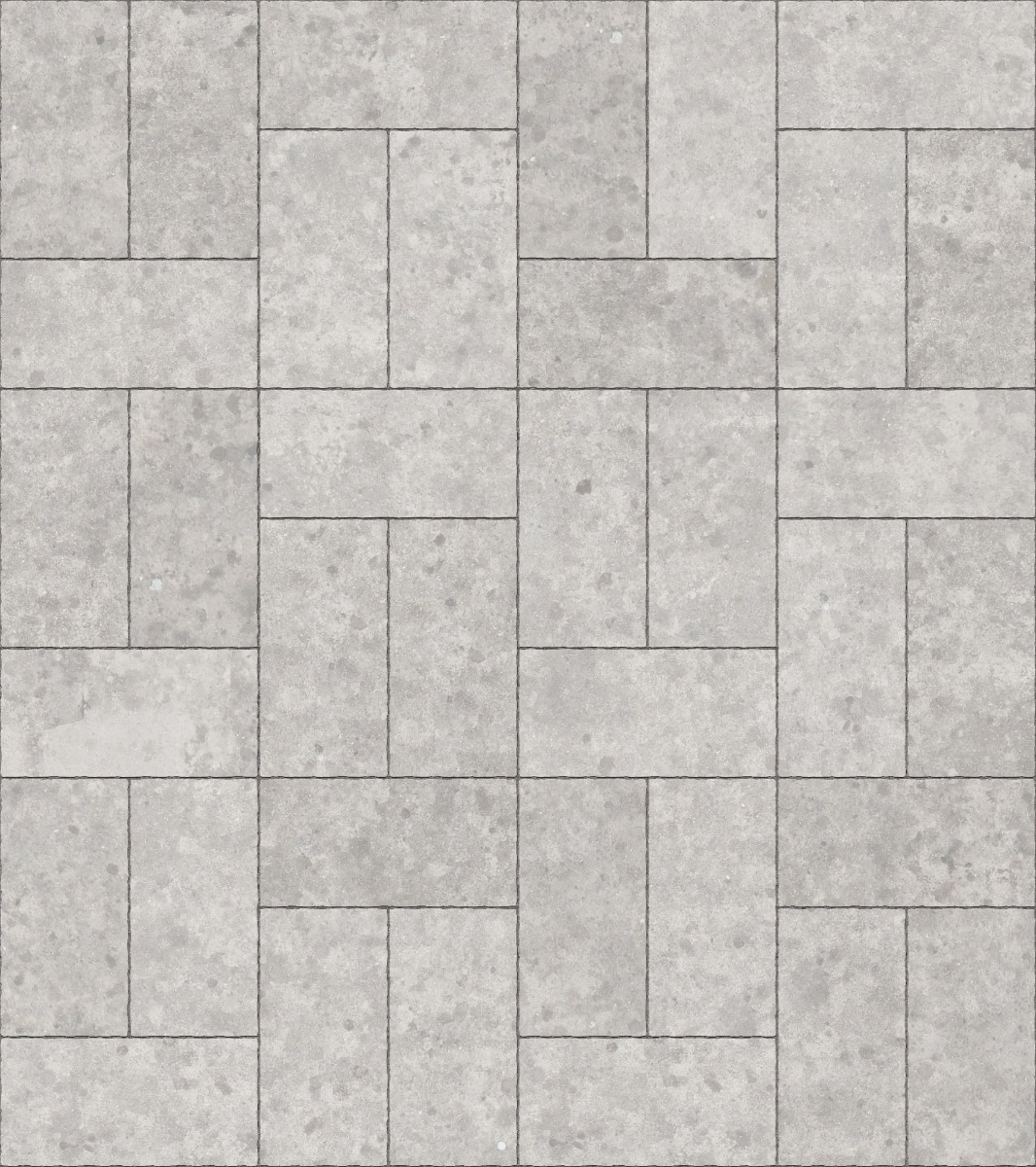 A seamless concrete texture with concrete blocks arranged in a Single Basketweave pattern