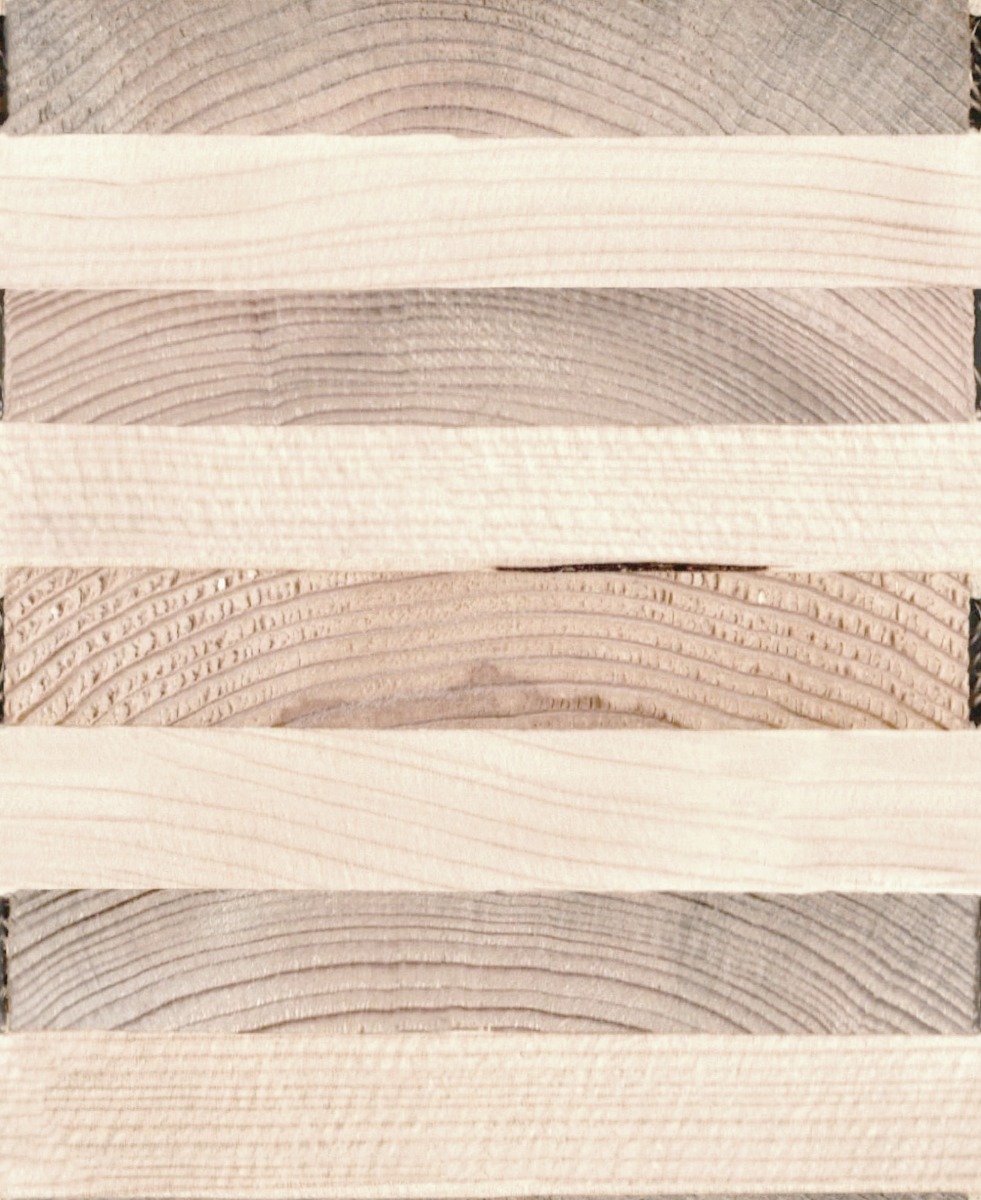 A seamless wood texture with cross laminated timber (clt) end grain boards arranged in a None pattern