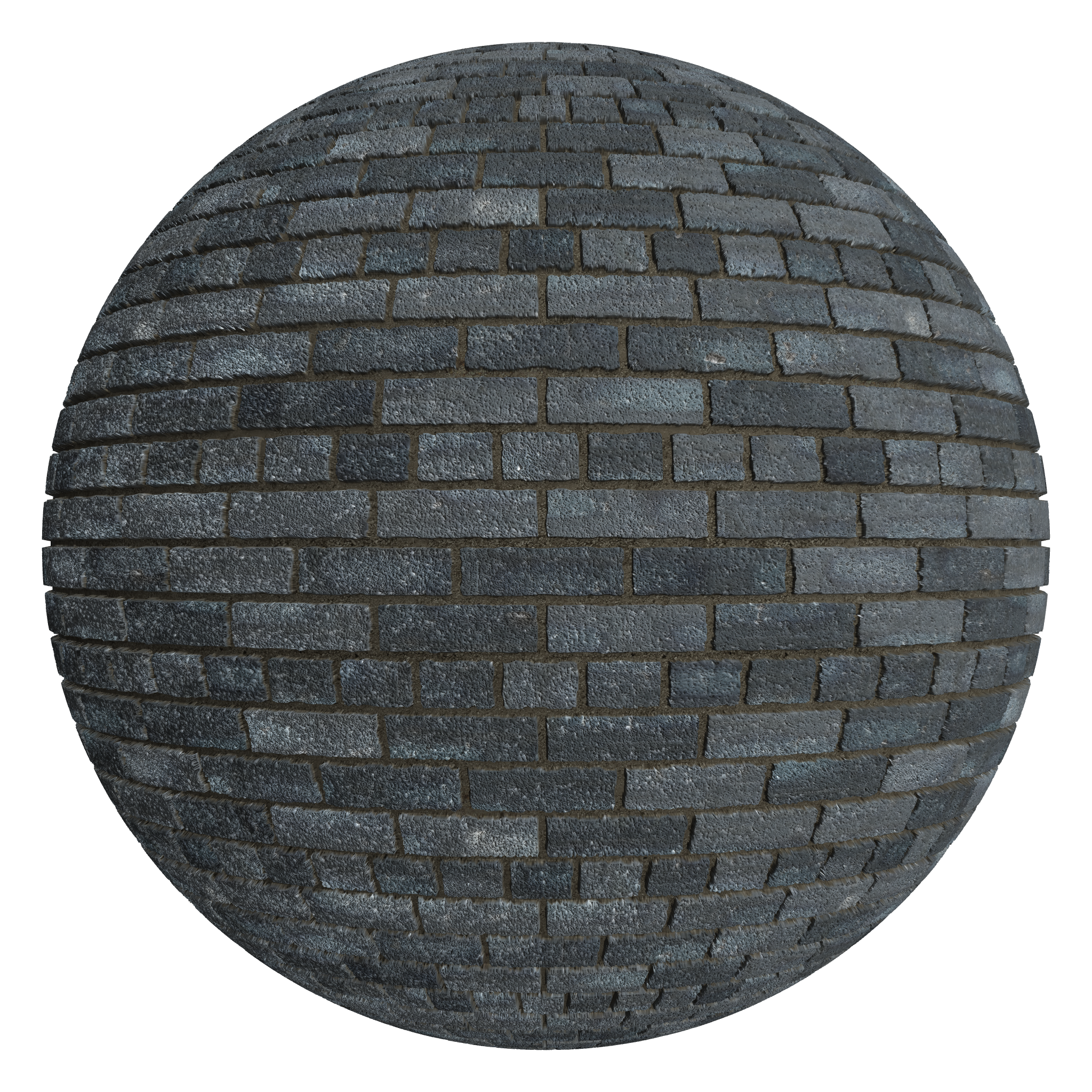 3D sphere preview of Dragfaced Brick Common seamless texture